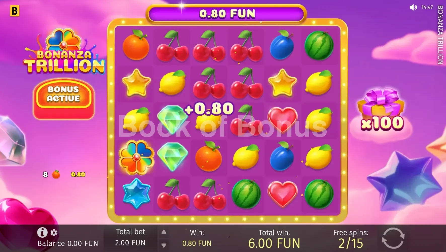 Bonanza Trillion par BGaming - tours gratuits