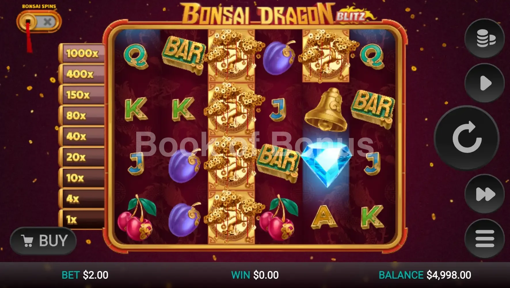 Jeu de base Bonsai Dragon Blitz Dream Drop