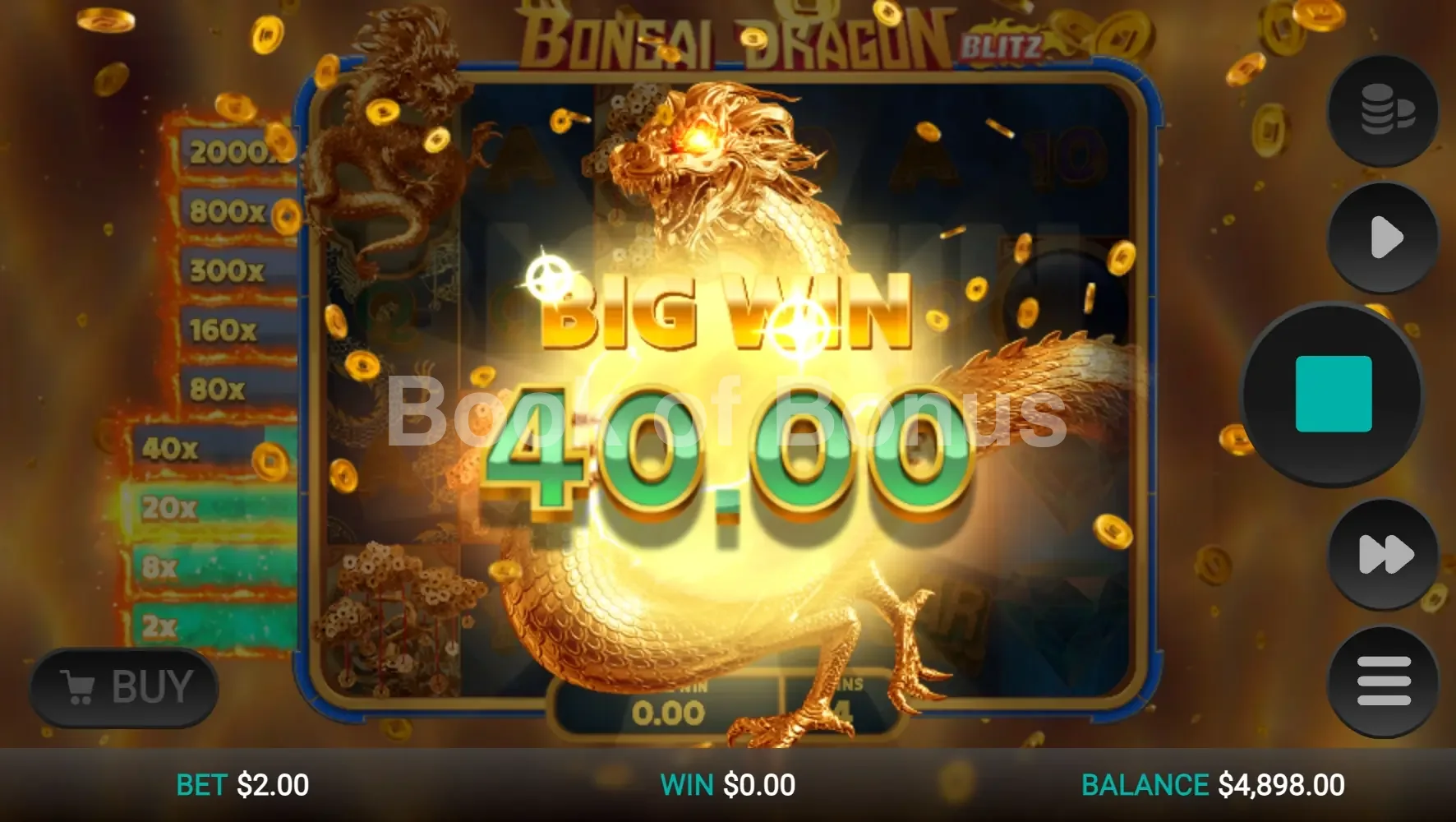 Gros gain Bonsai Dragon Blitz Dream Drop