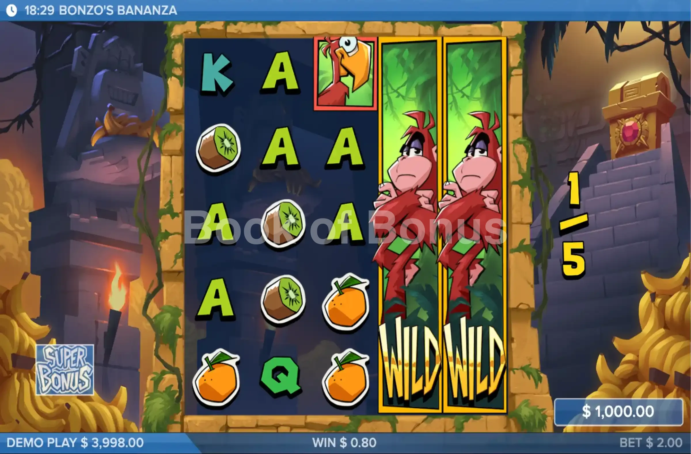 Bonzo’s Bananza par ELK Studios - tours gratuits