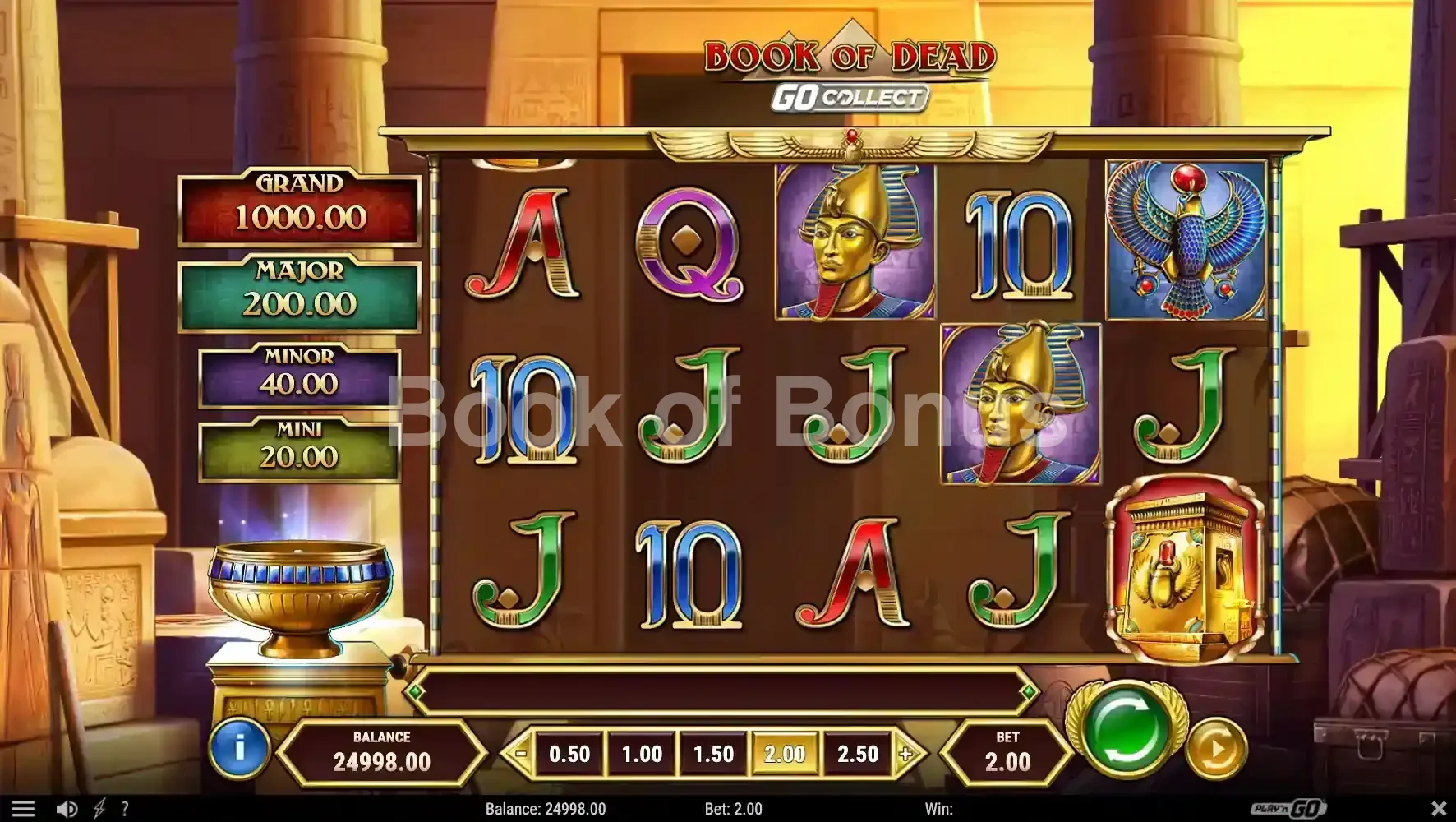 Jeu de base Book of Dead GO Collect