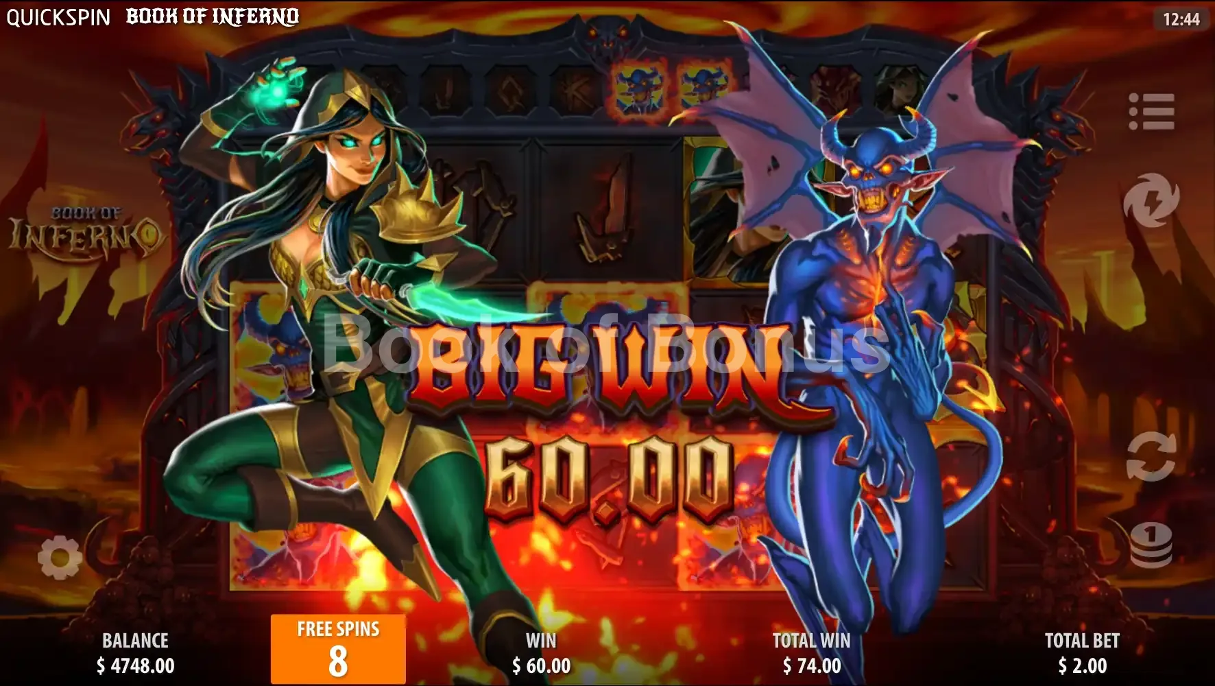 Gros gain Book of Inferno