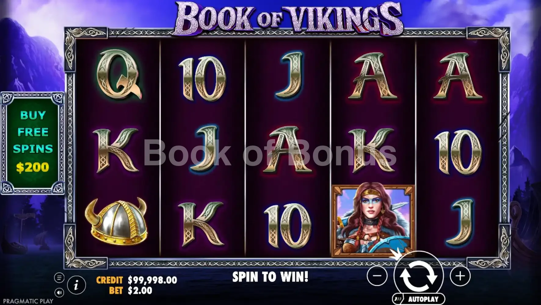 Book of Vikings par Pragmatic Play - jeu de base et disposition des rouleaux