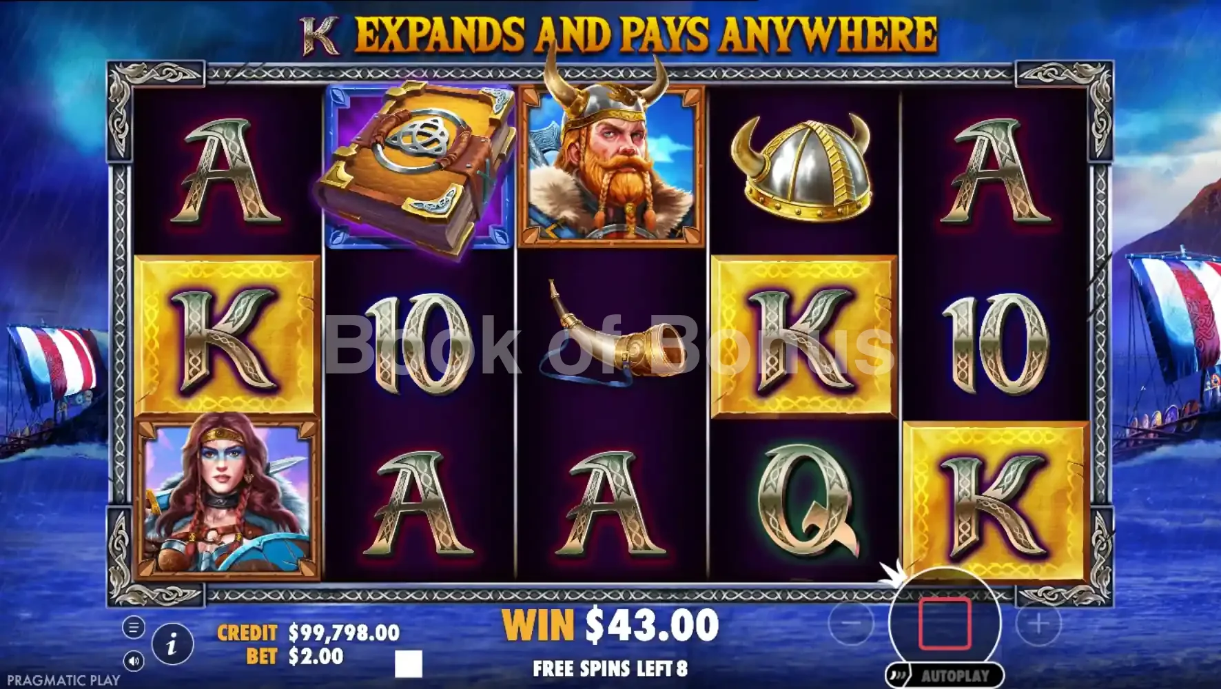 Book of Vikings par Pragmatic Play - tours gratuits