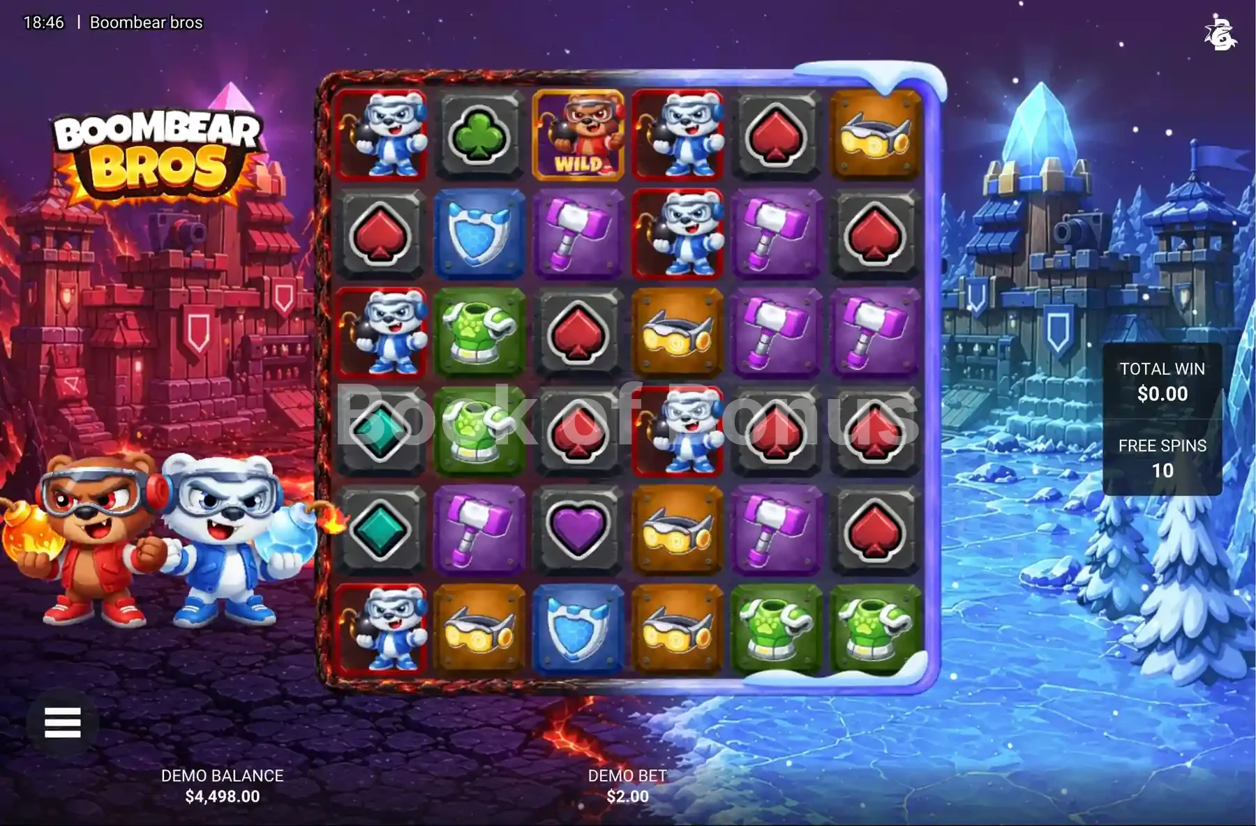 Boombear Bros par Hacksaw Gaming - tours gratuits