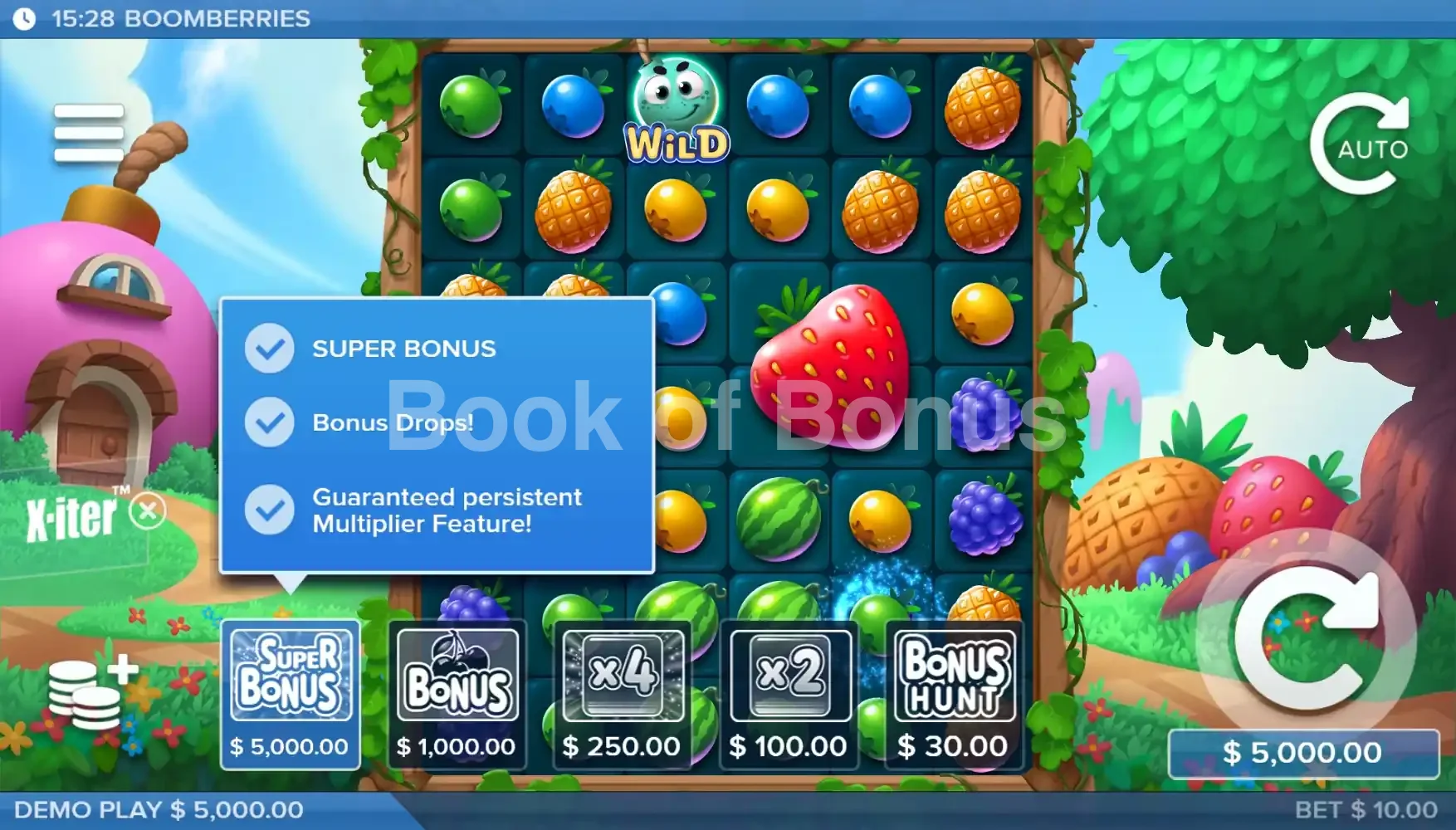 Achat de bonus Boomberries