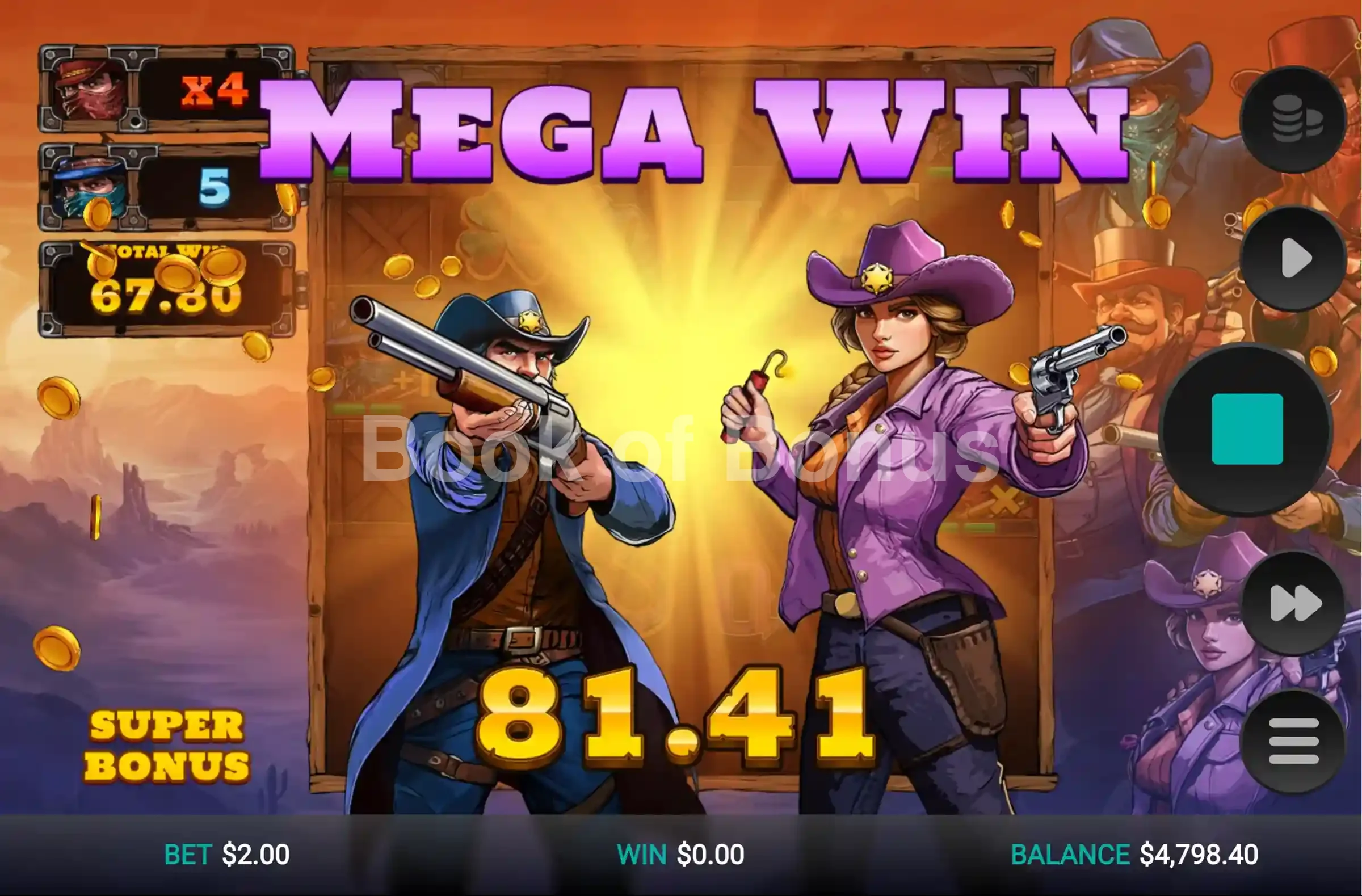 Bounty County par Relax Gaming - gros gain