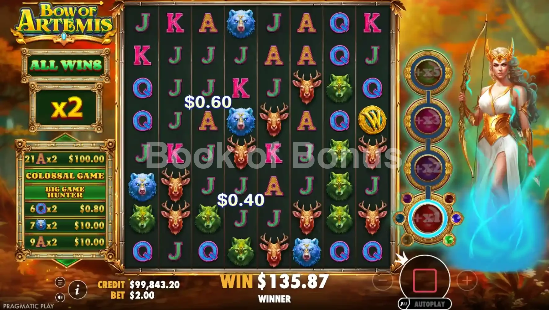 Bow of Artemis par Pragmatic Play - tours gratuits