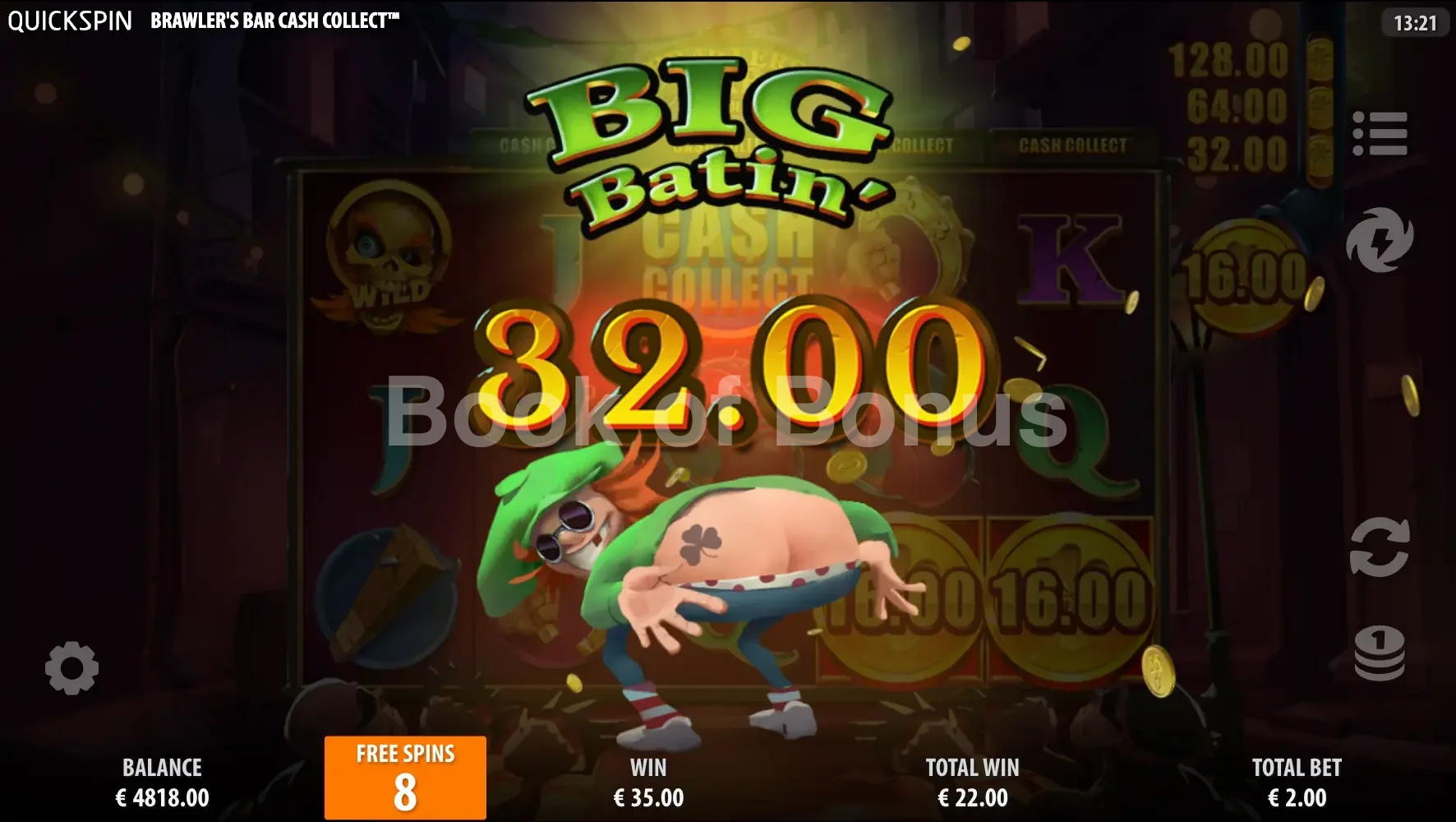 Brawler’s Bar par Quickspin - gros gain