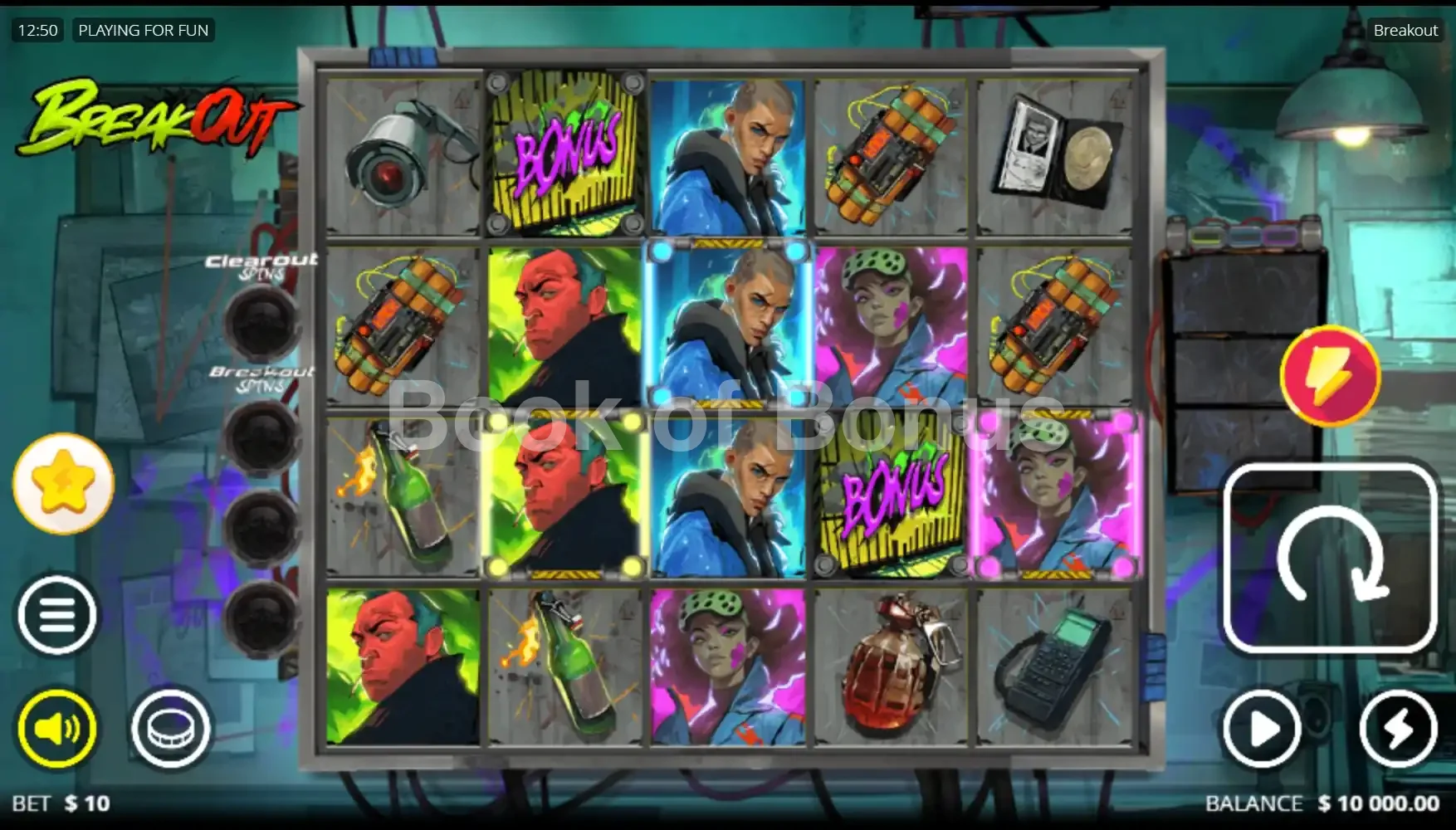 Jeu de base Breakout Nolimit City