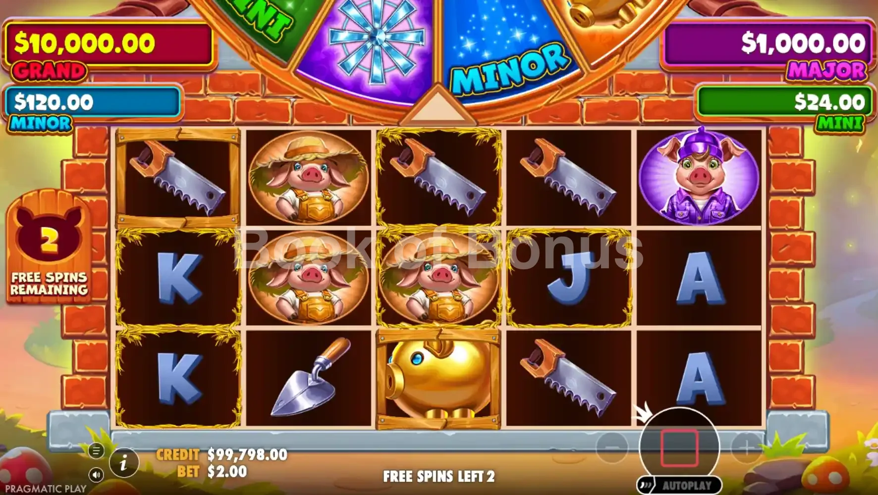 Brick House Bonanza par Pragmatic Play - tours gratuits