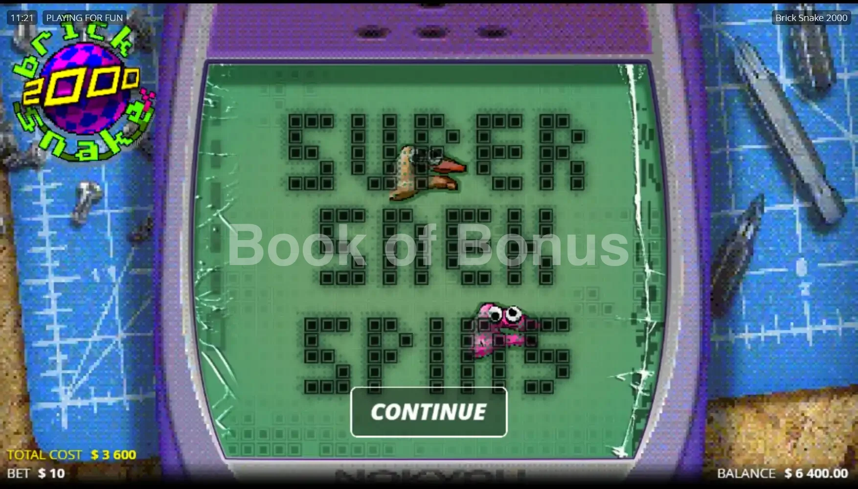 Tours gratuits Brick Snake 2000