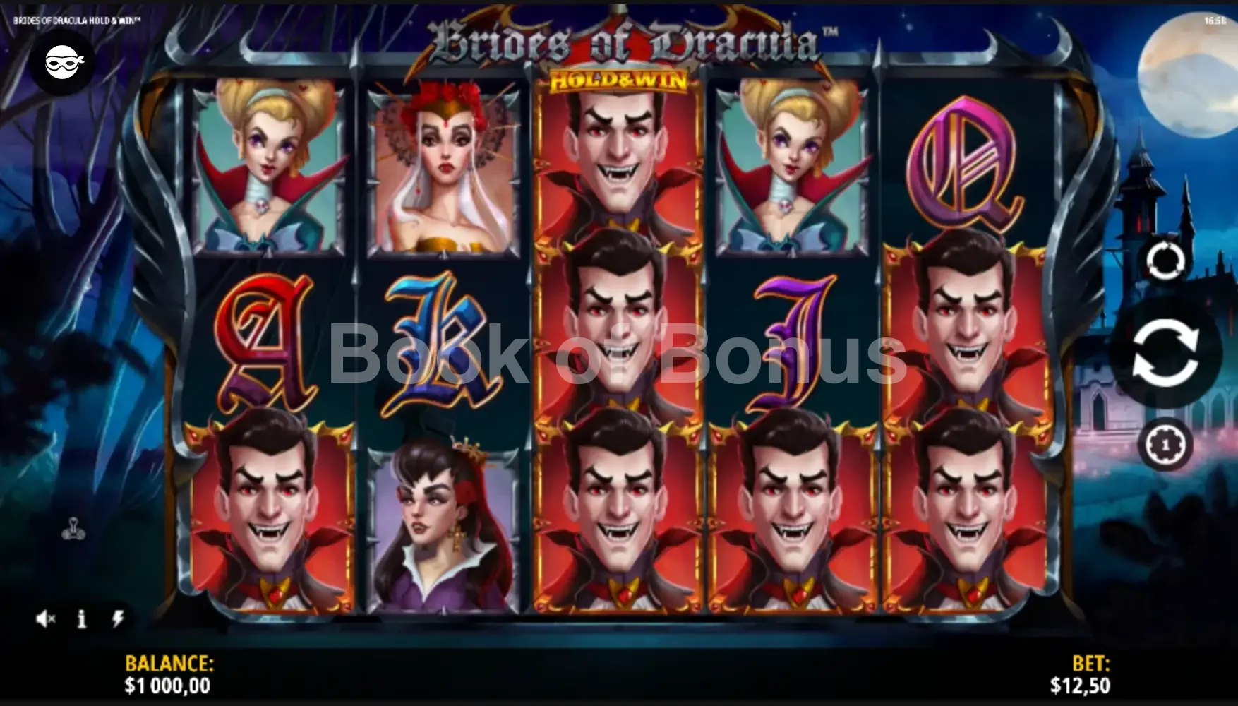 Jeu de base Brides of Dracula Hold & Win