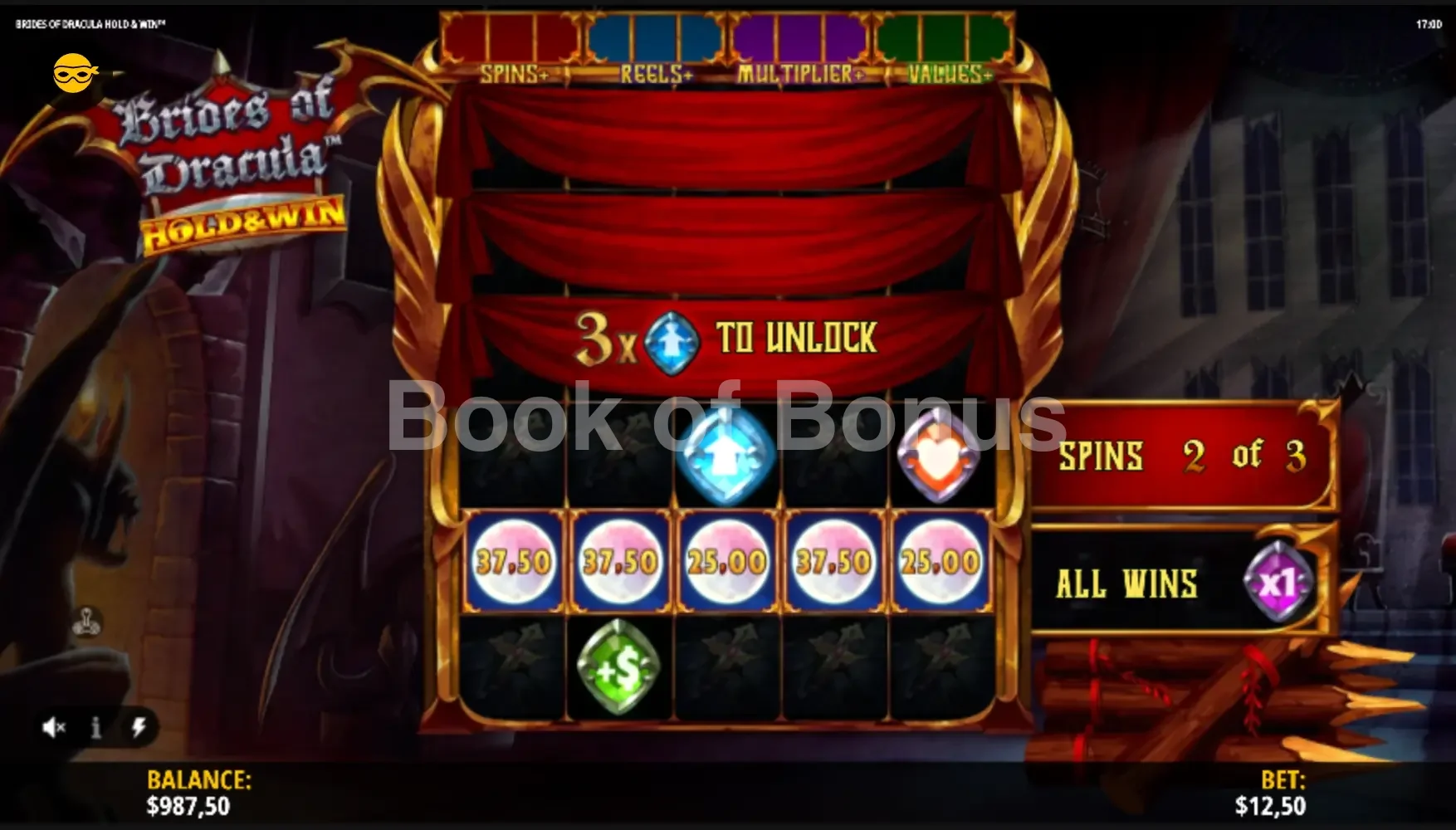 Tours gratuits Brides of Dracula Hold & Win
