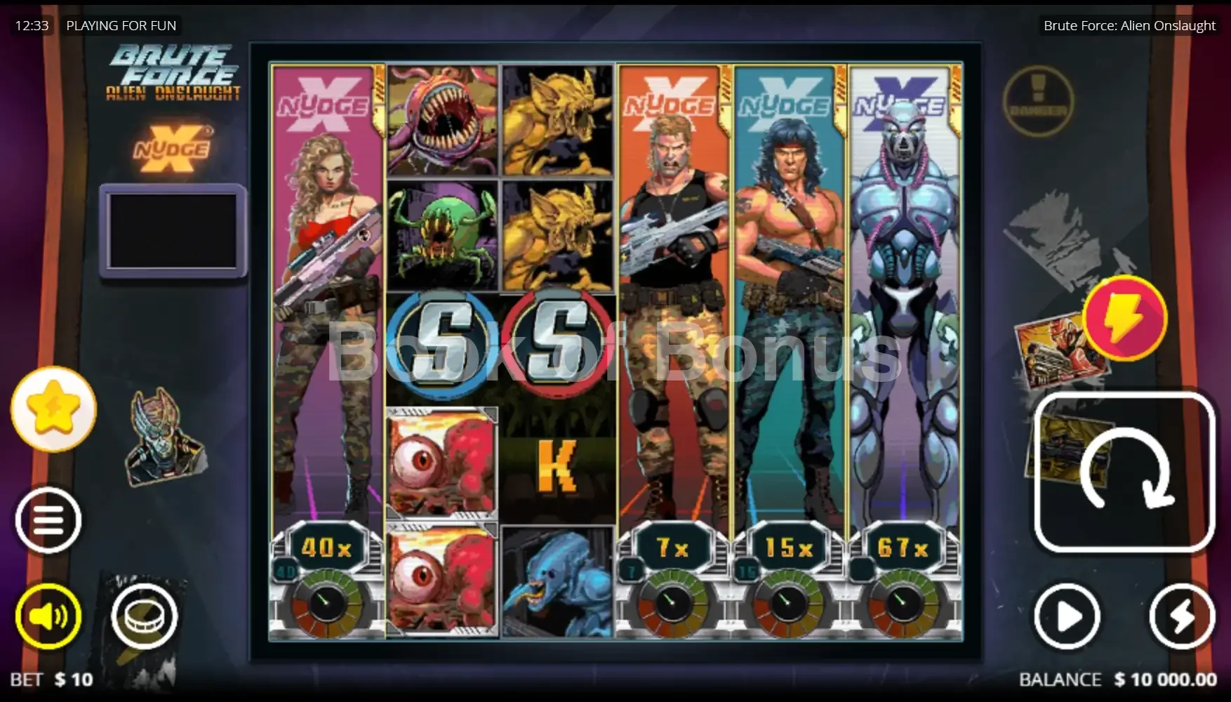 Jeu de base Brute Force Alien Onslaught