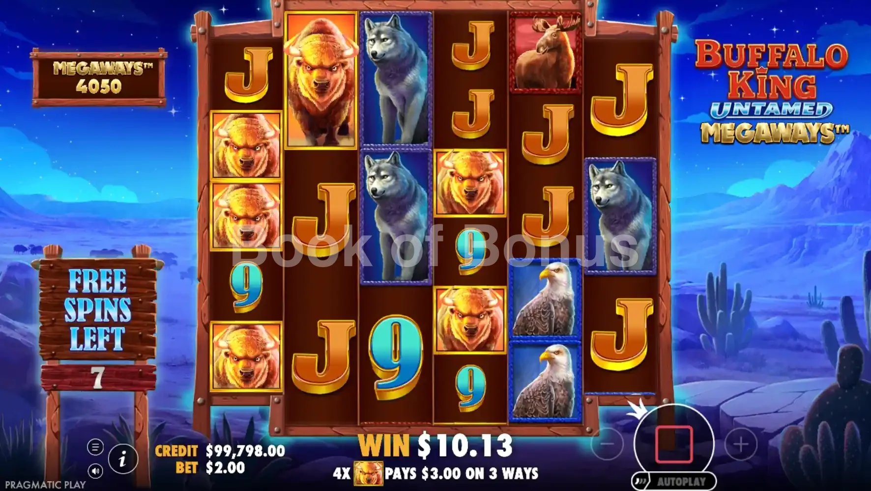 Buffalo King Untamed Megaways par Pragmatic Play - tours gratuits