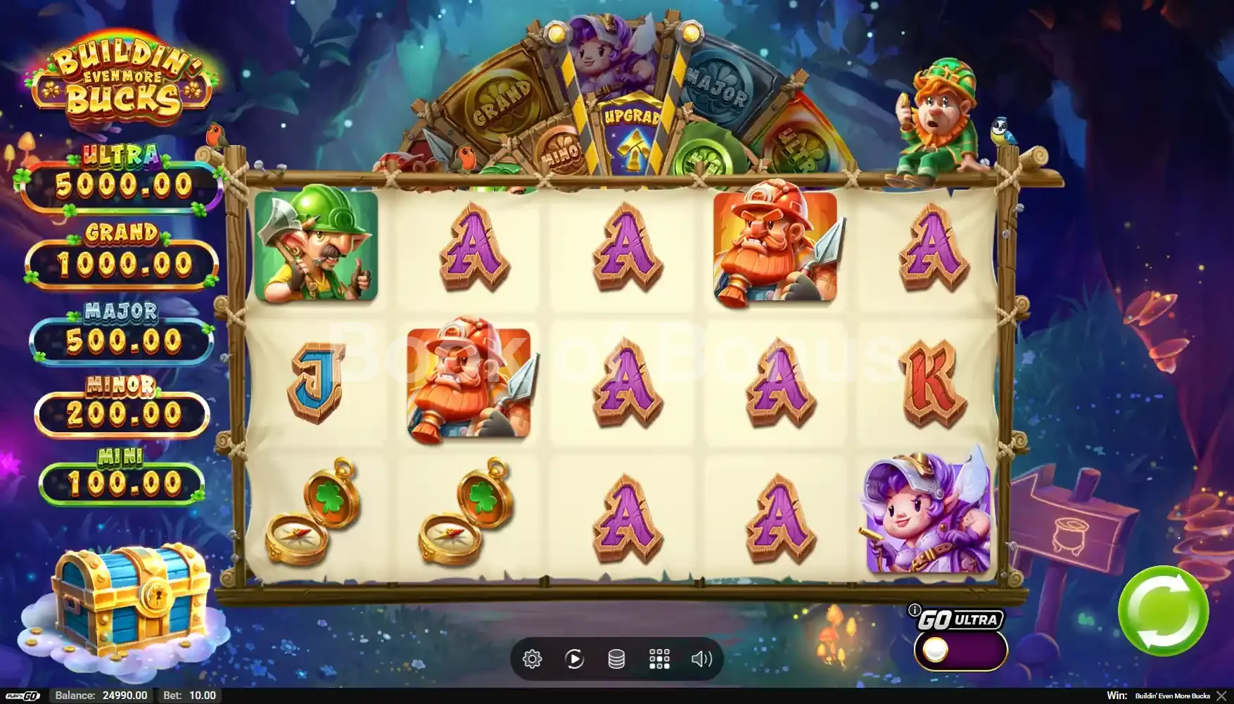 Buildin’ Even More Bucks par Play'n GO - jeu de base et disposition des rouleaux