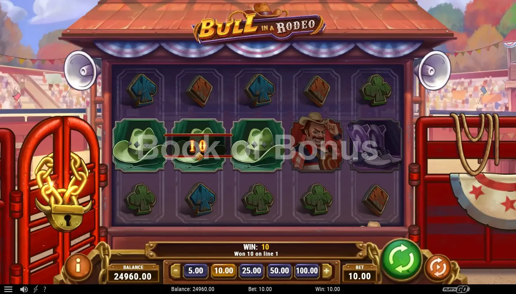 Résultat de spin Bull in a Rodeo