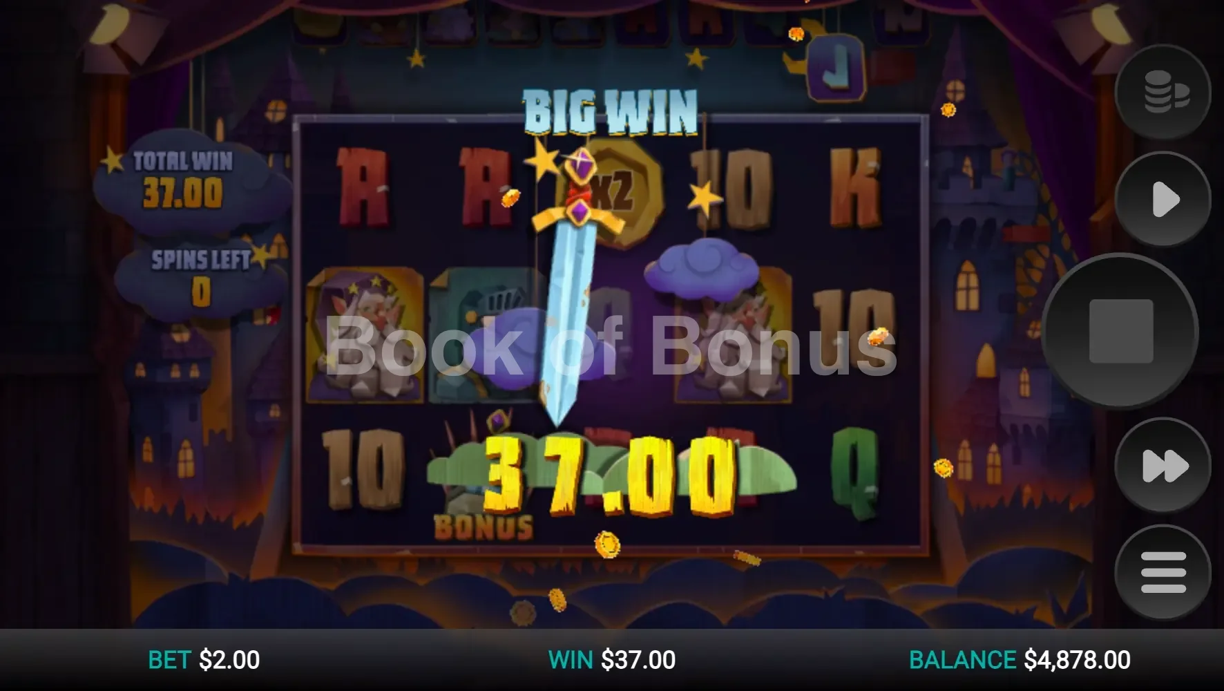 Camelot Cash par Relax Gaming - gros gain