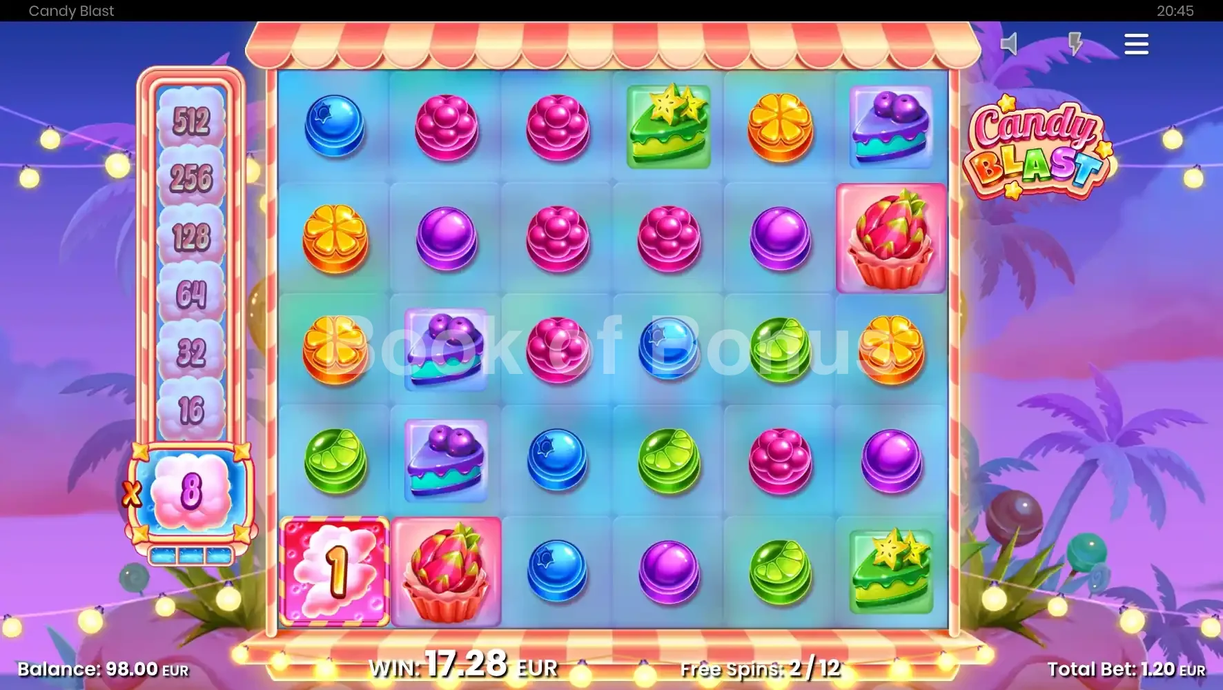 Candy Blast par Push Gaming - tours gratuits