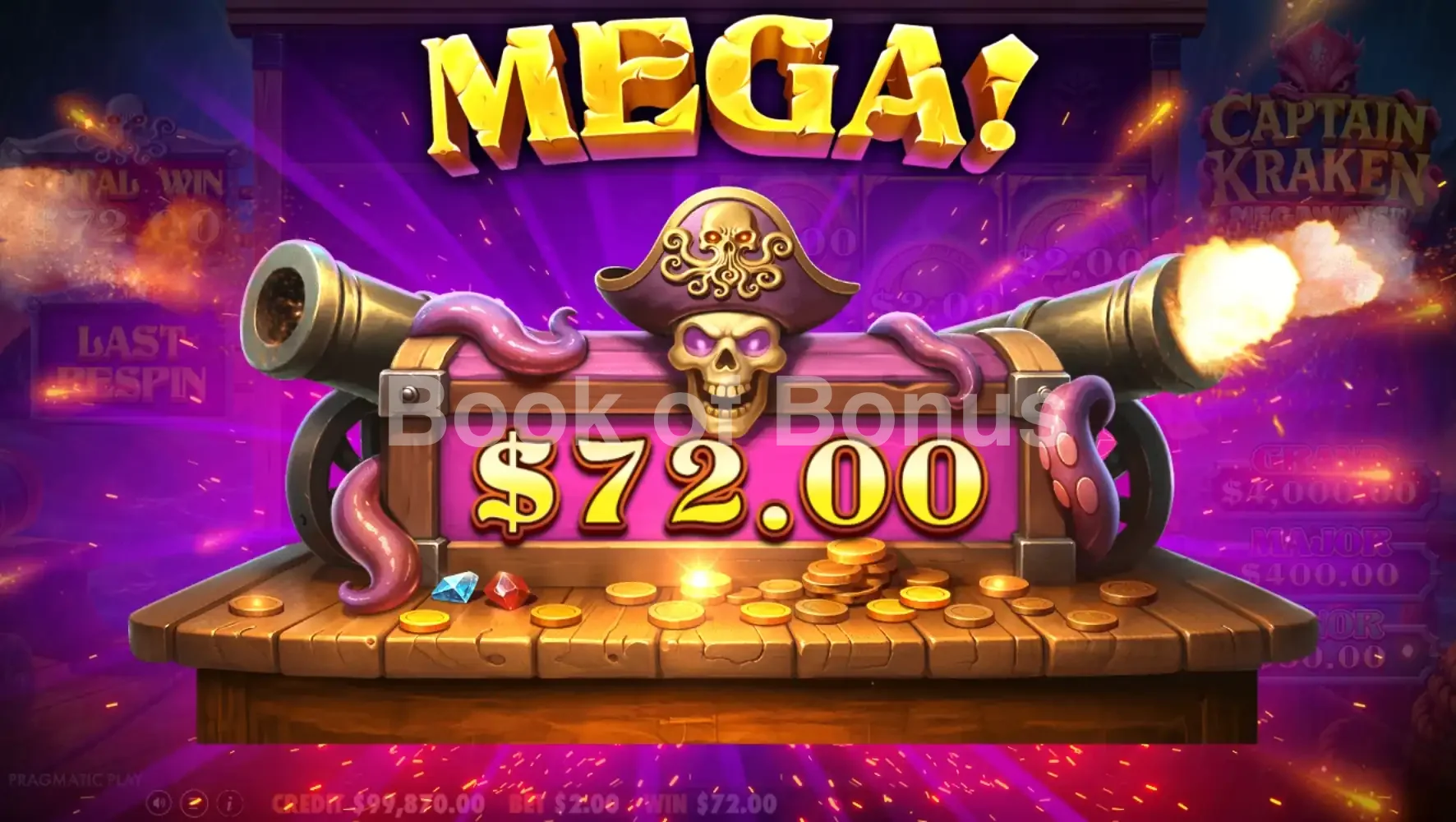 Gros gain Captain Kraken Megaways
