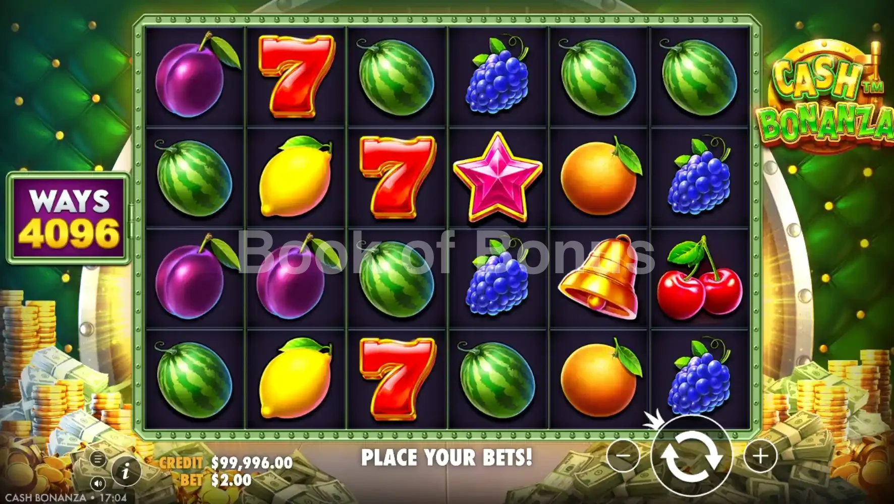 Cash Bonanza par Pragmatic Play - base game 2