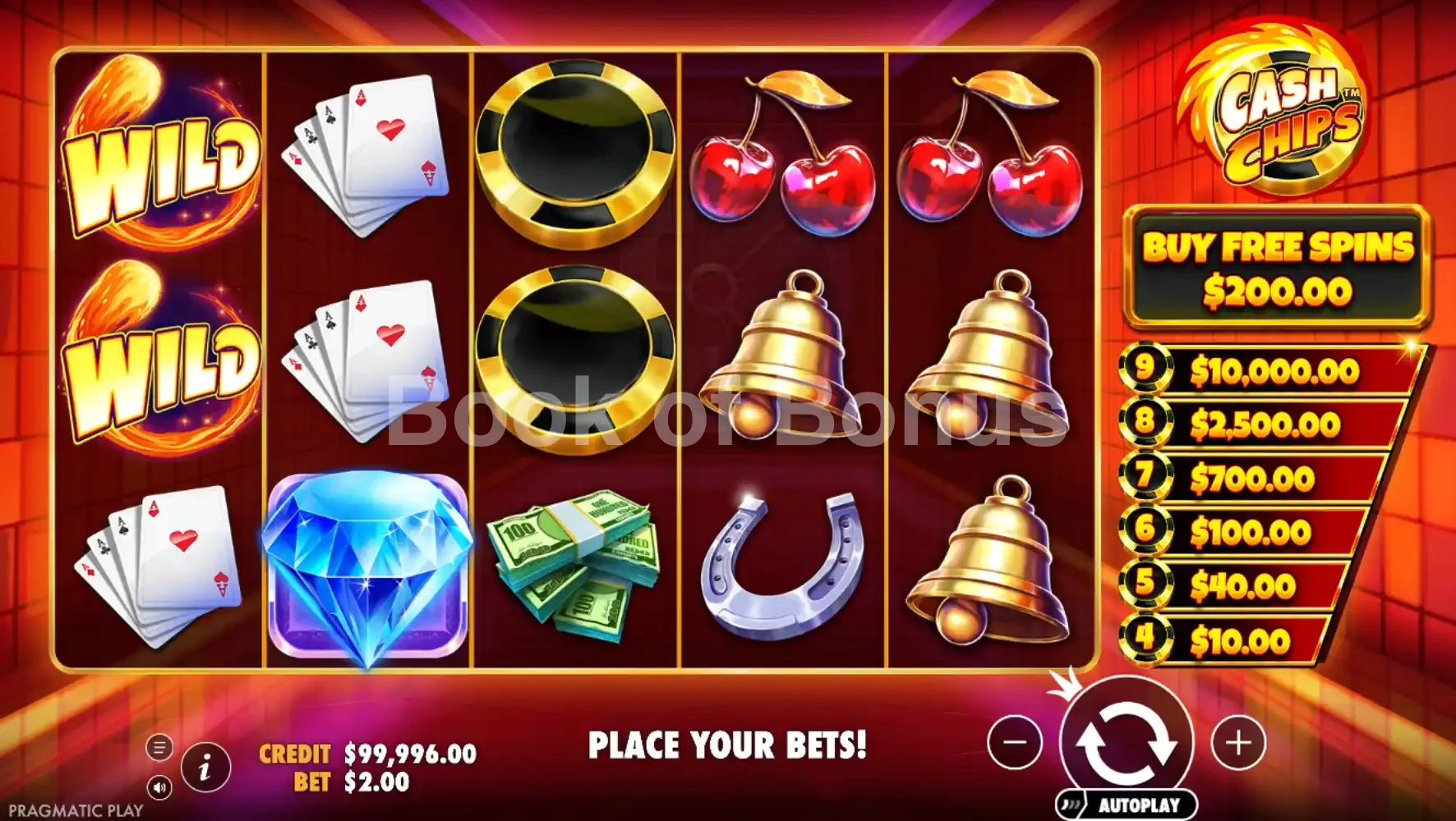 Rouleaux en action Cash Chips