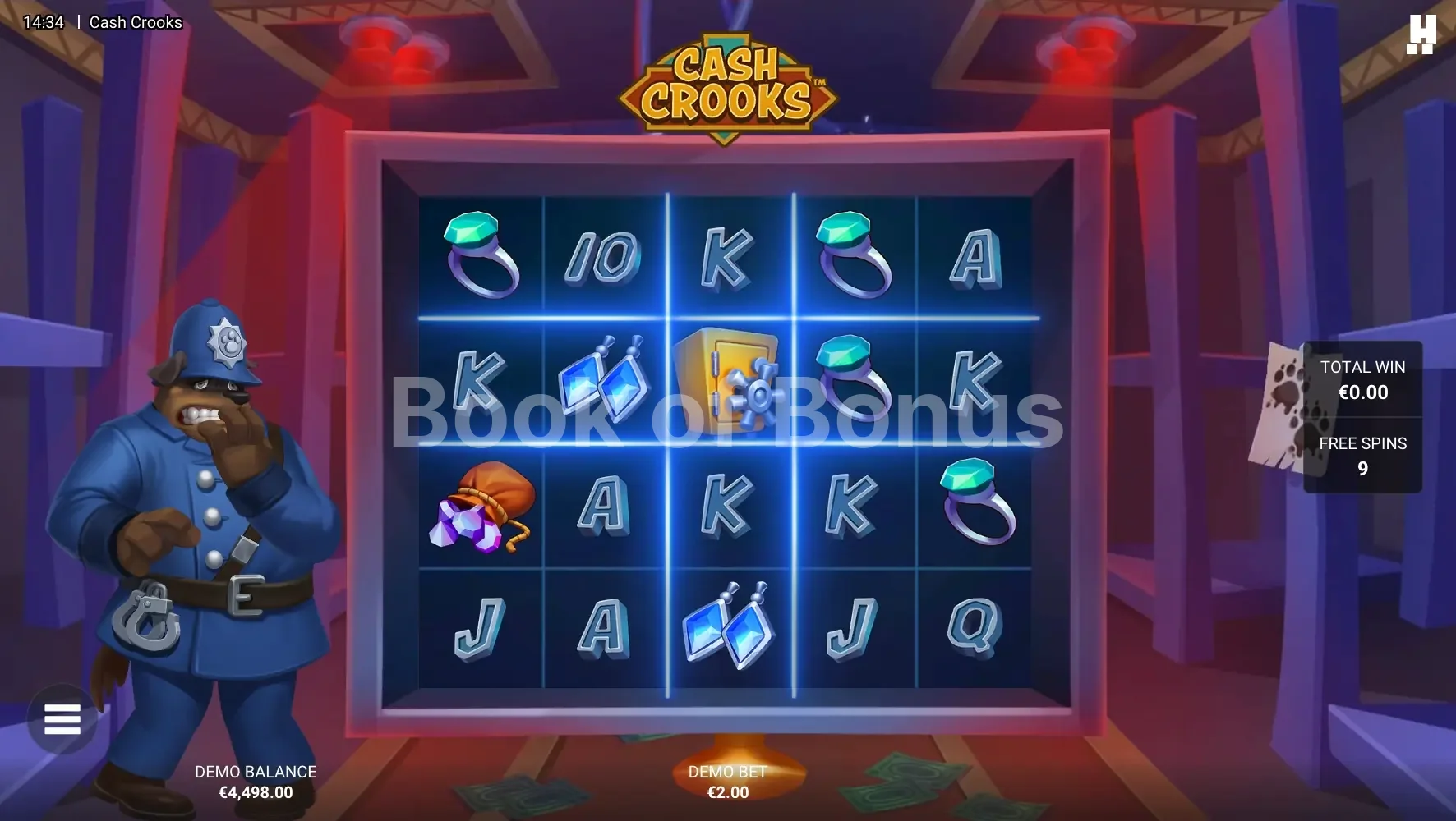 Cash Crooks par Hacksaw Gaming - tours gratuits
