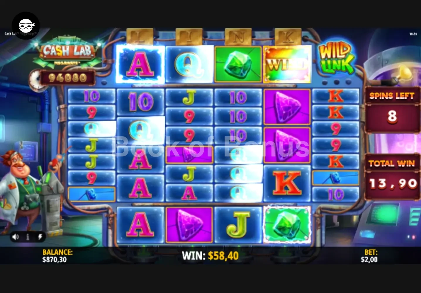 Cash Lab Megaways par iSoftBet - tours gratuits