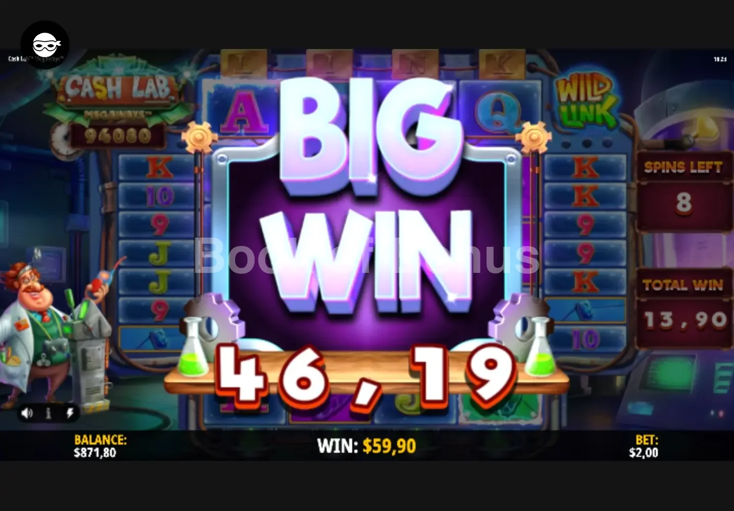 Cash Lab Megaways par iSoftBet - gros gain