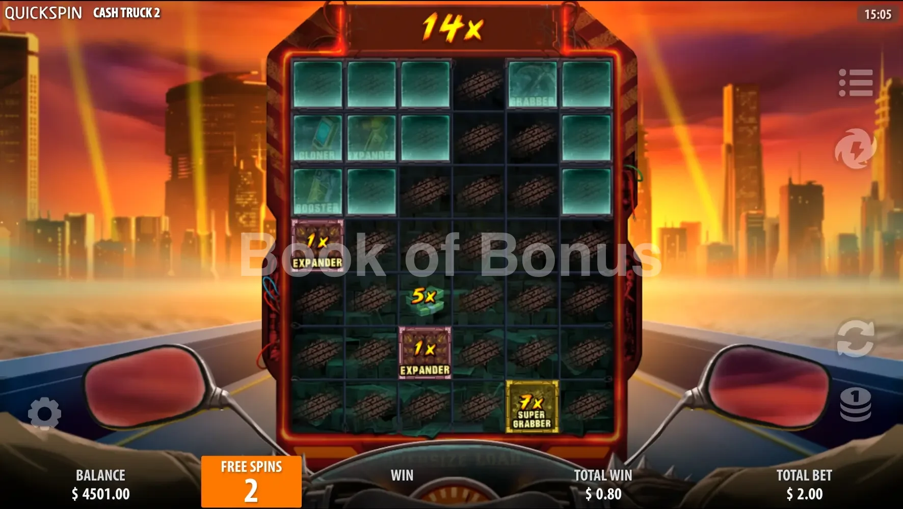 Cash Truck 2 par Quickspin - tours gratuits
