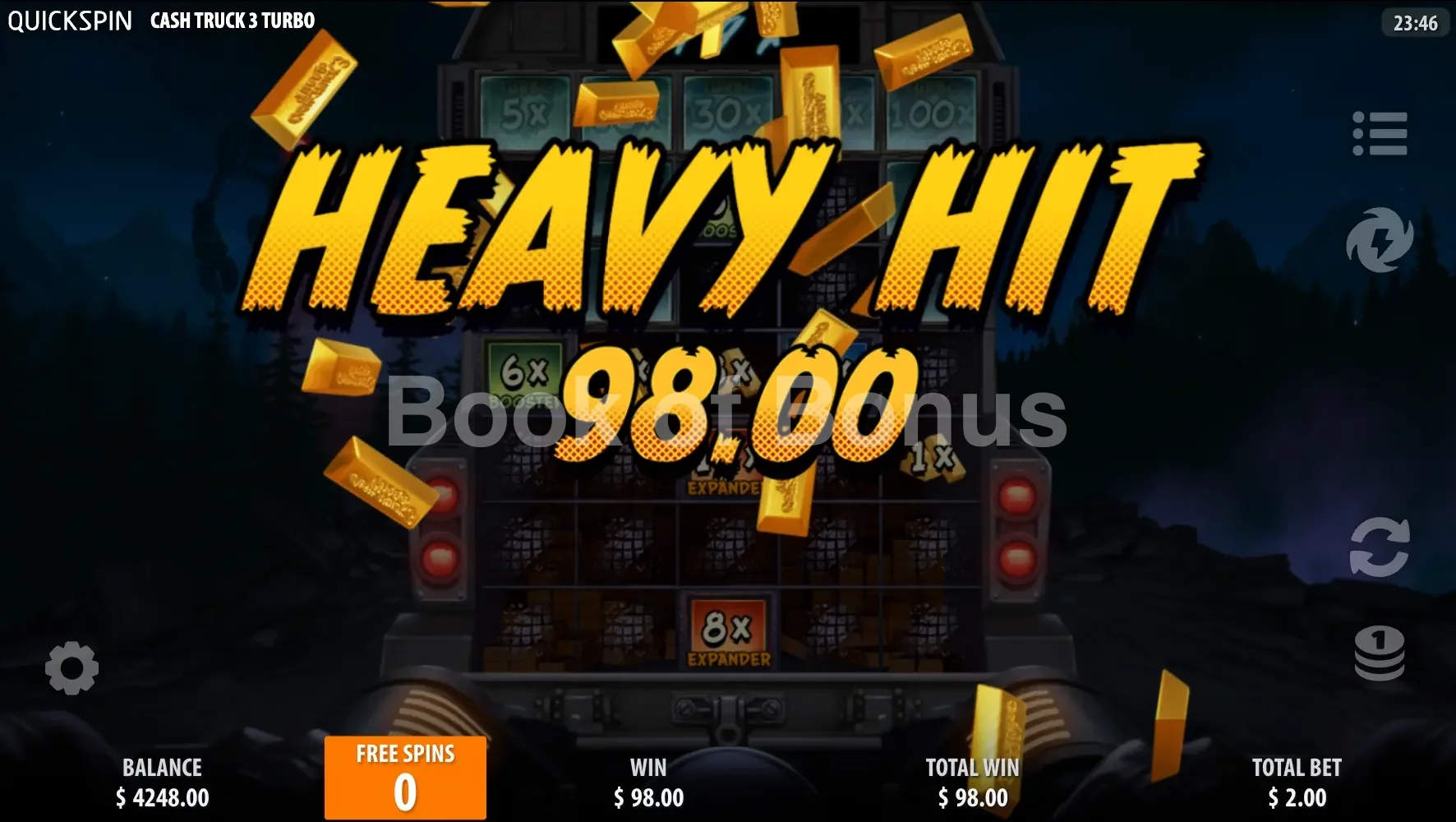 Cash Truck 3 Turbo par Quickspin - gros gain