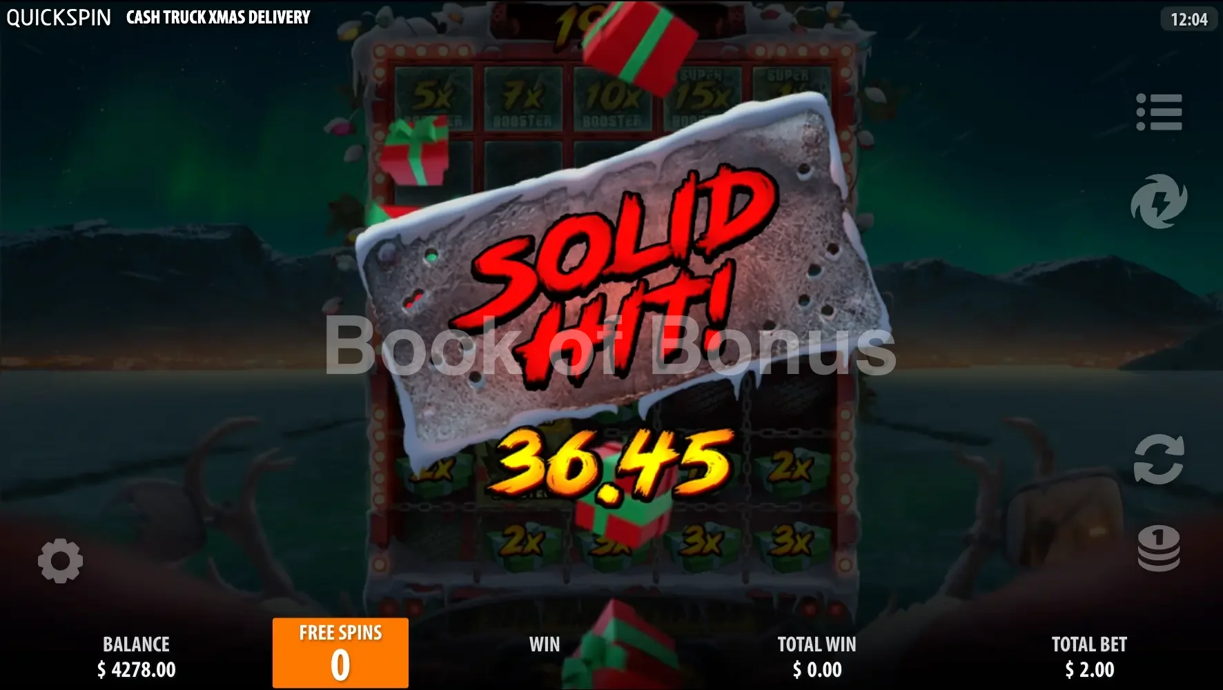 Cash Truck Xmas Delivery par Quickspin - gros gain