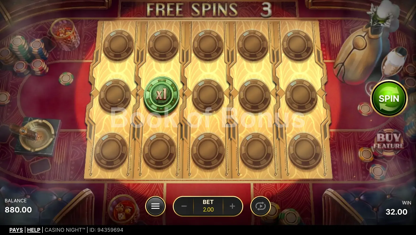 Casino Night par NetEnt - tours gratuits