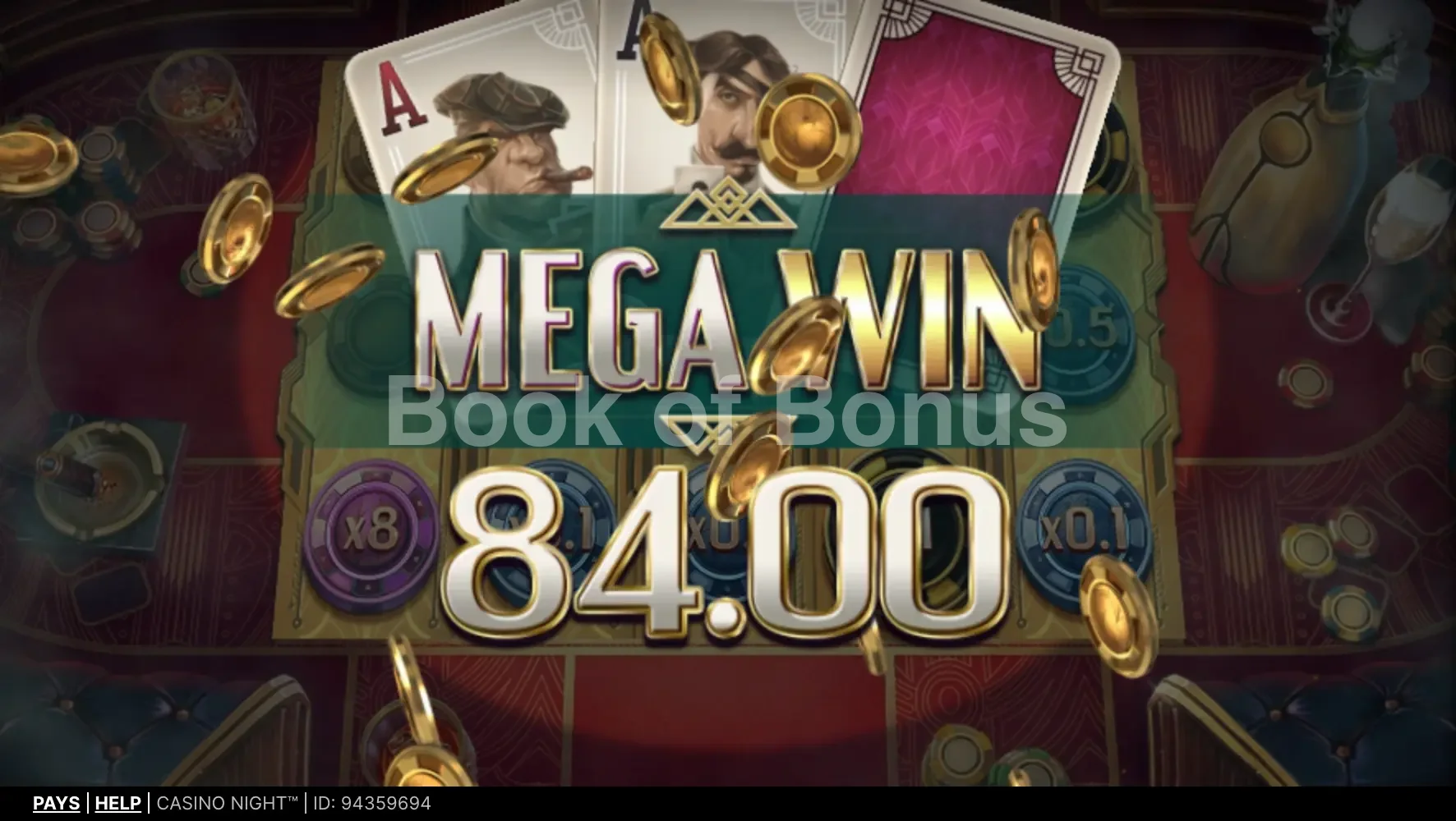 Casino Night par NetEnt - gros gain