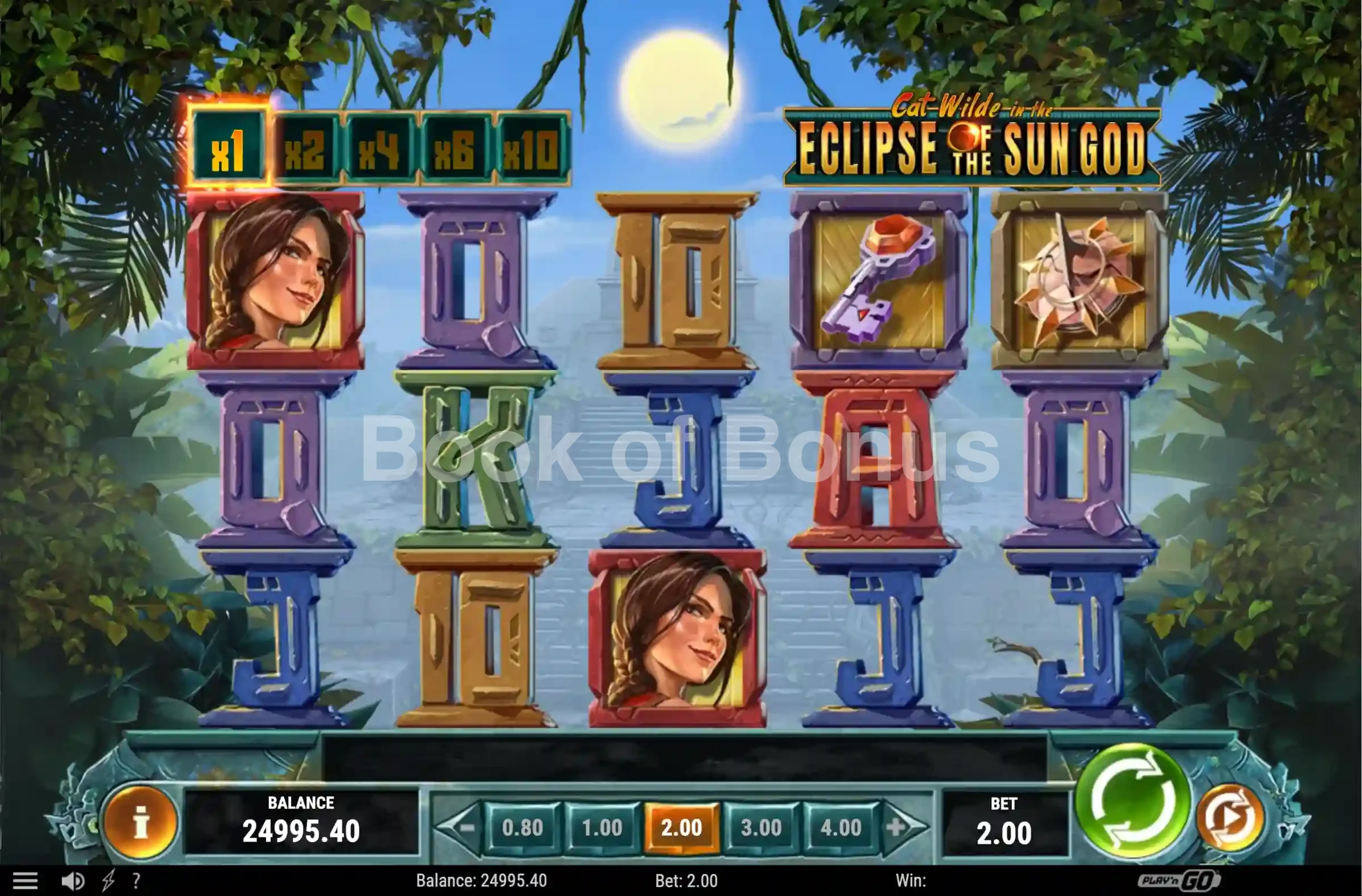 Cat Wilde in the Eclipse of the Sun God par Play'n GO - base game 2