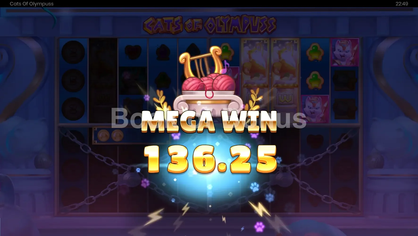 Cats of Olympuss par Push Gaming - gros gain