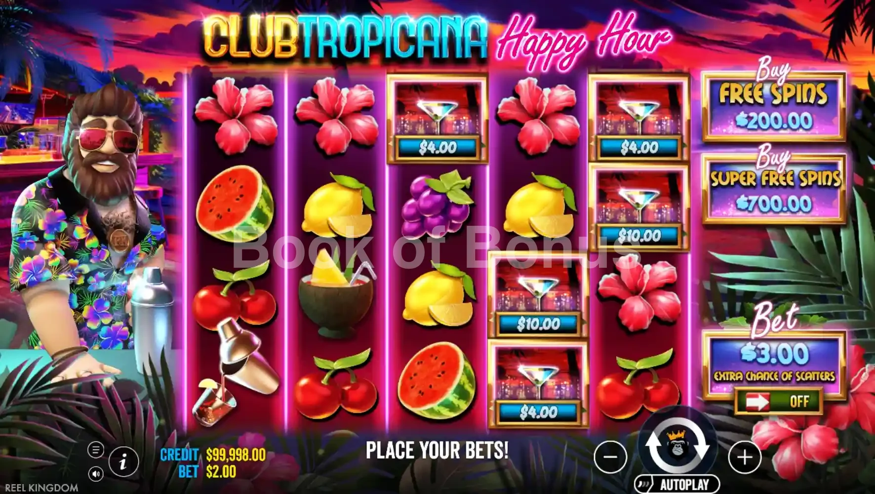 Jeu de base Club Tropicana Happy Hour