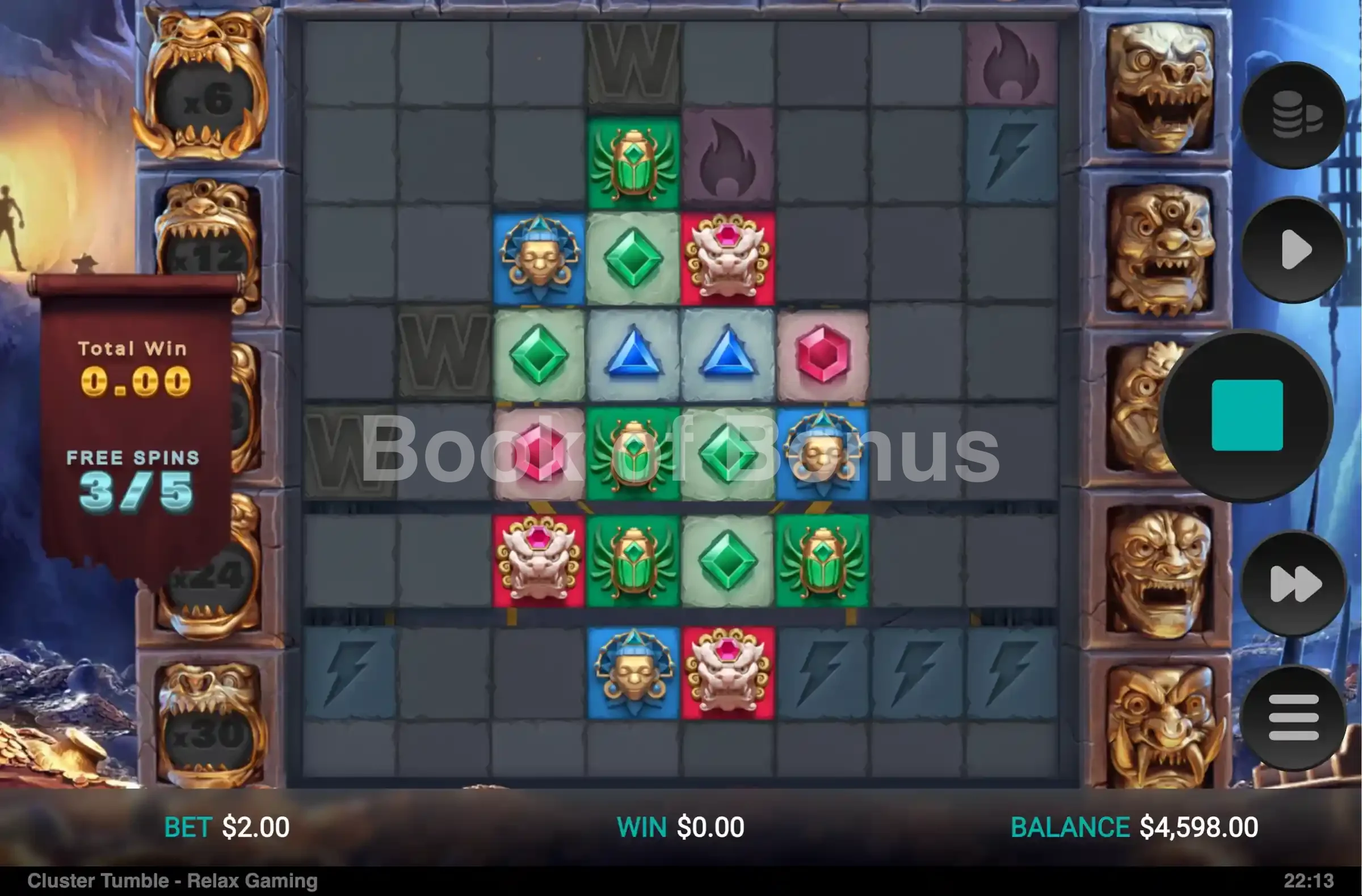 Cluster Tumble par Relax Gaming - tours gratuits