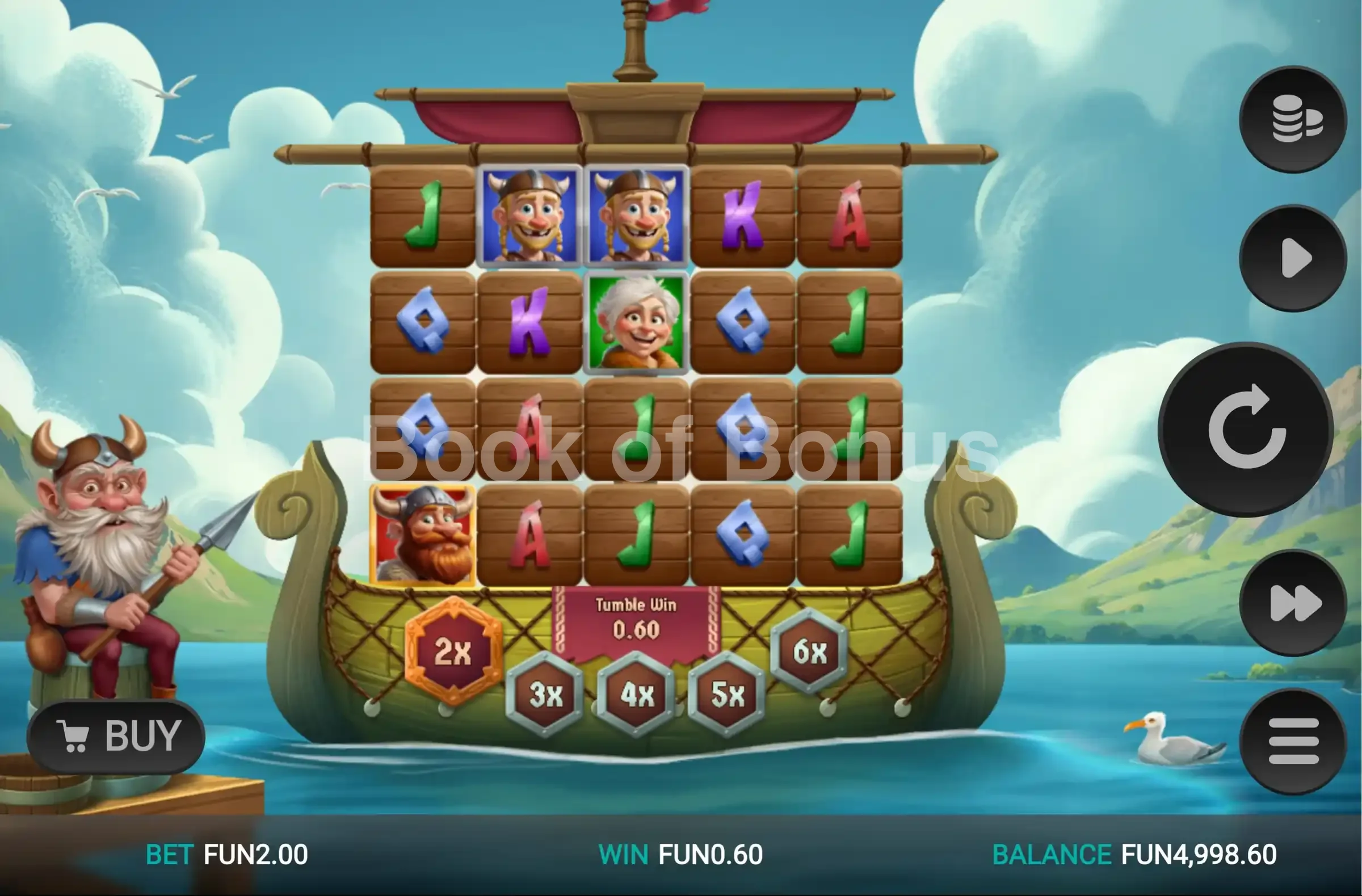 Cod of Thunder Dream Drop par Relax Gaming - jeu de base et disposition des rouleaux