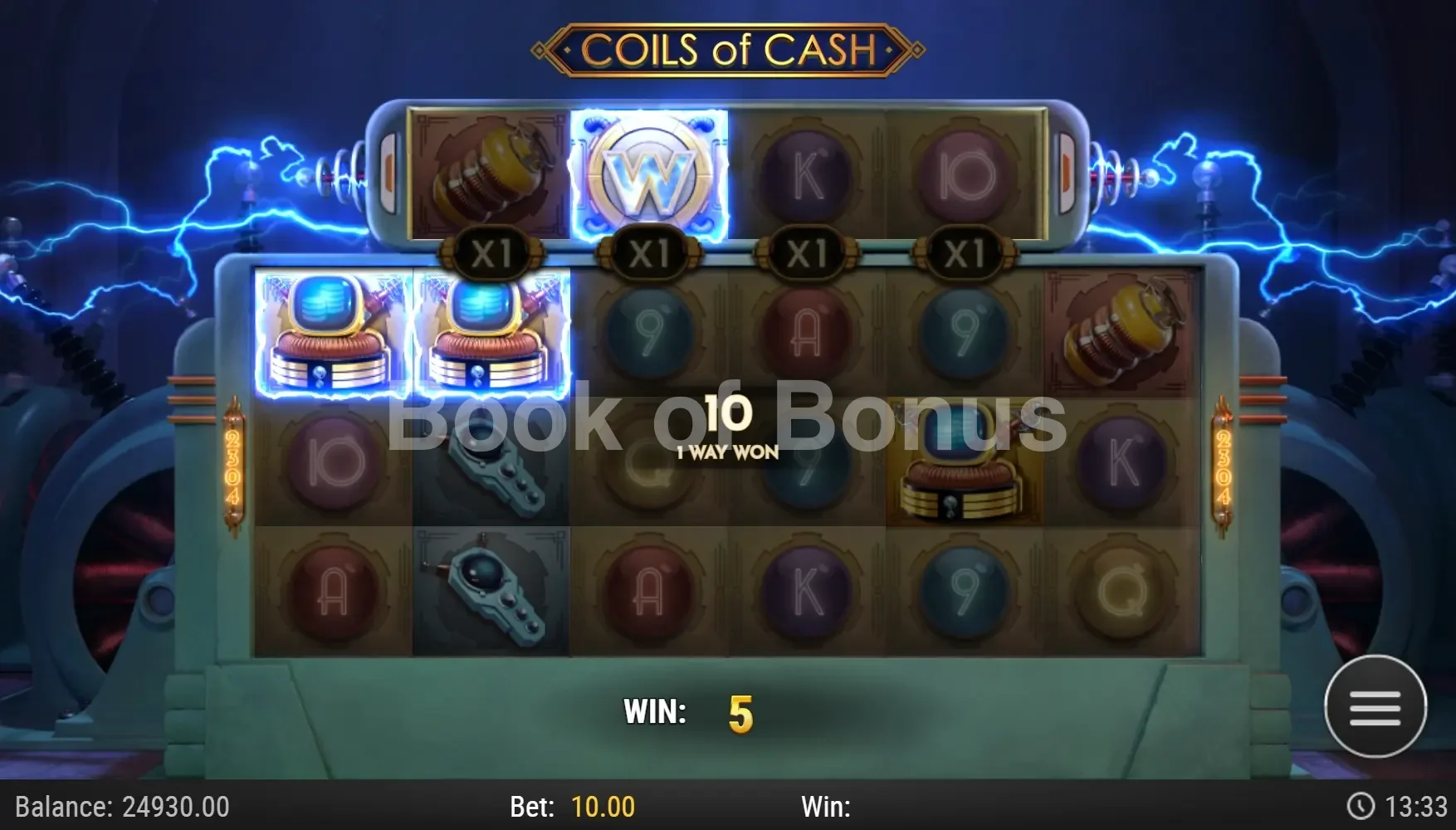Résultat de spin Coils of Cash