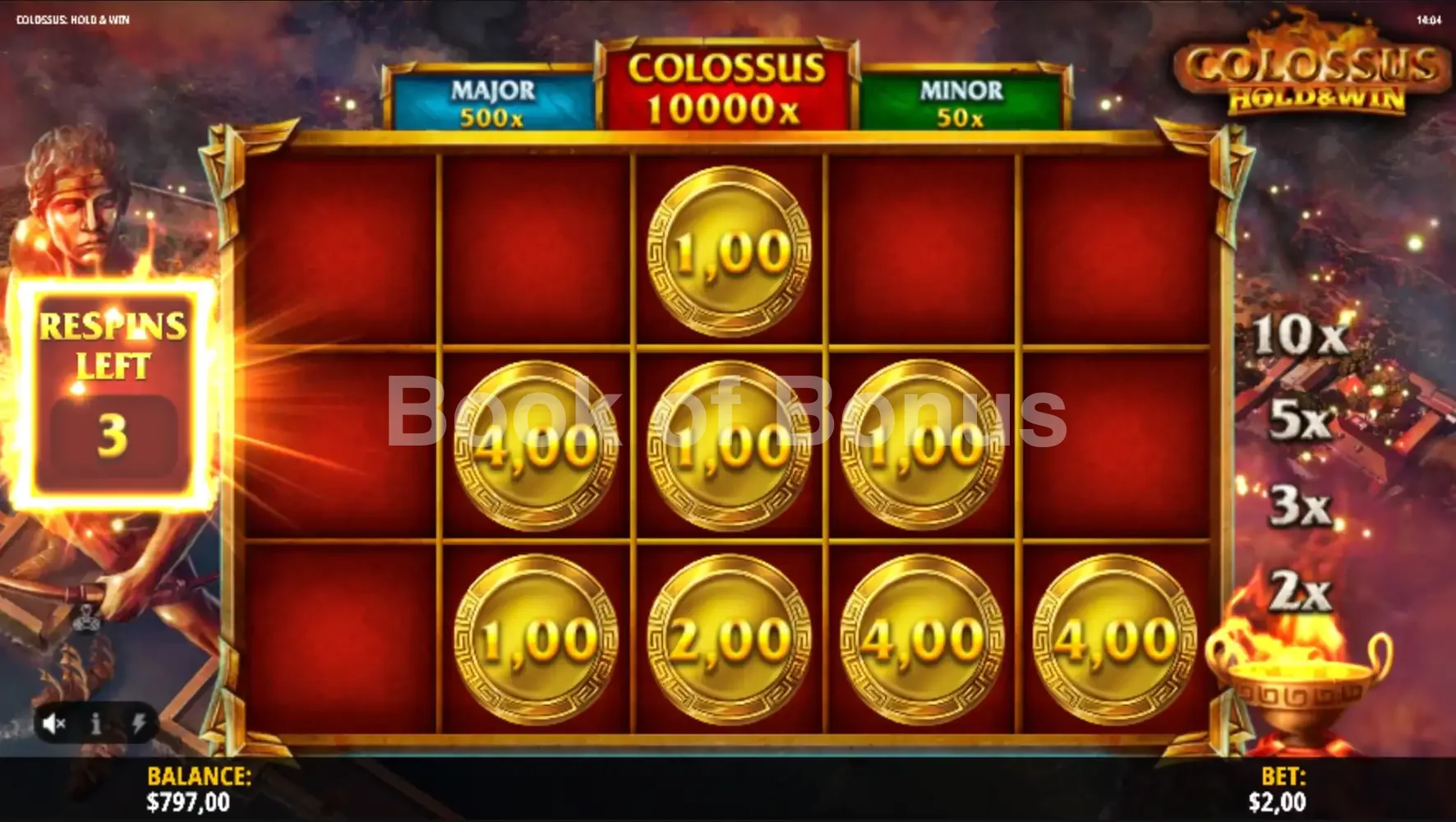 Colossus Hold & Win par iSoftBet - tours gratuits