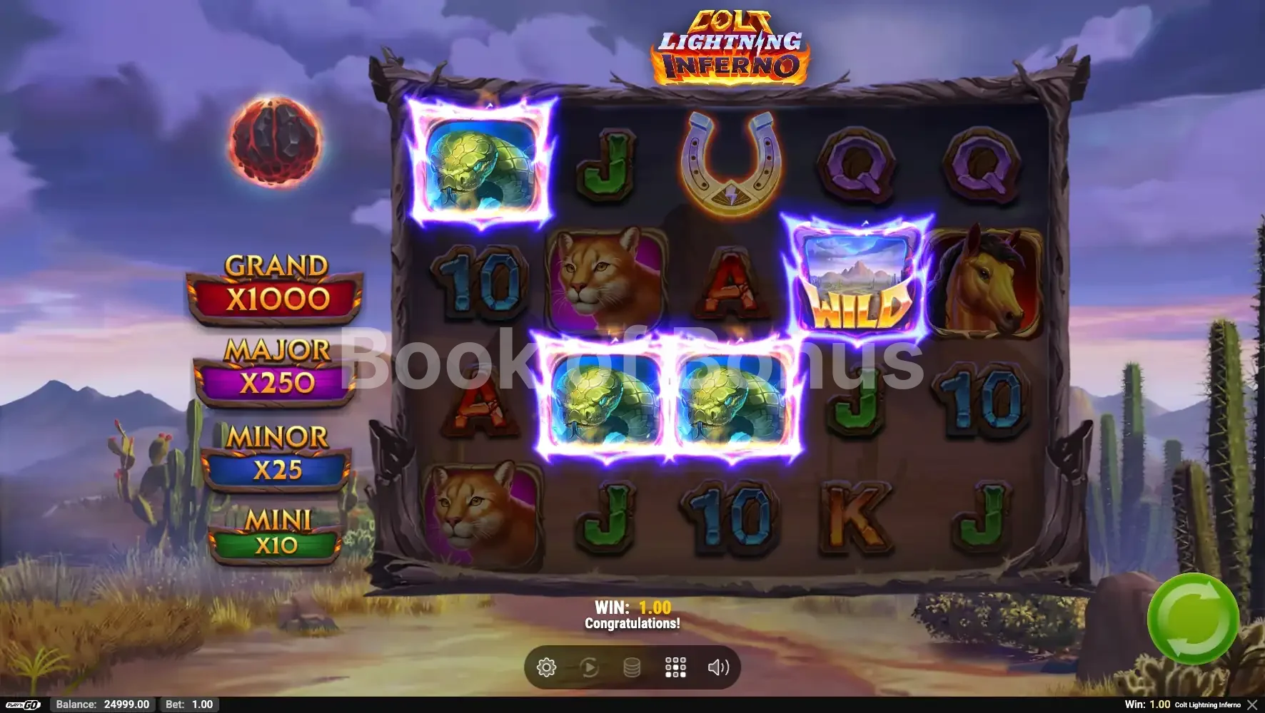Colt Lightning Inferno par Play'n GO - gros gain