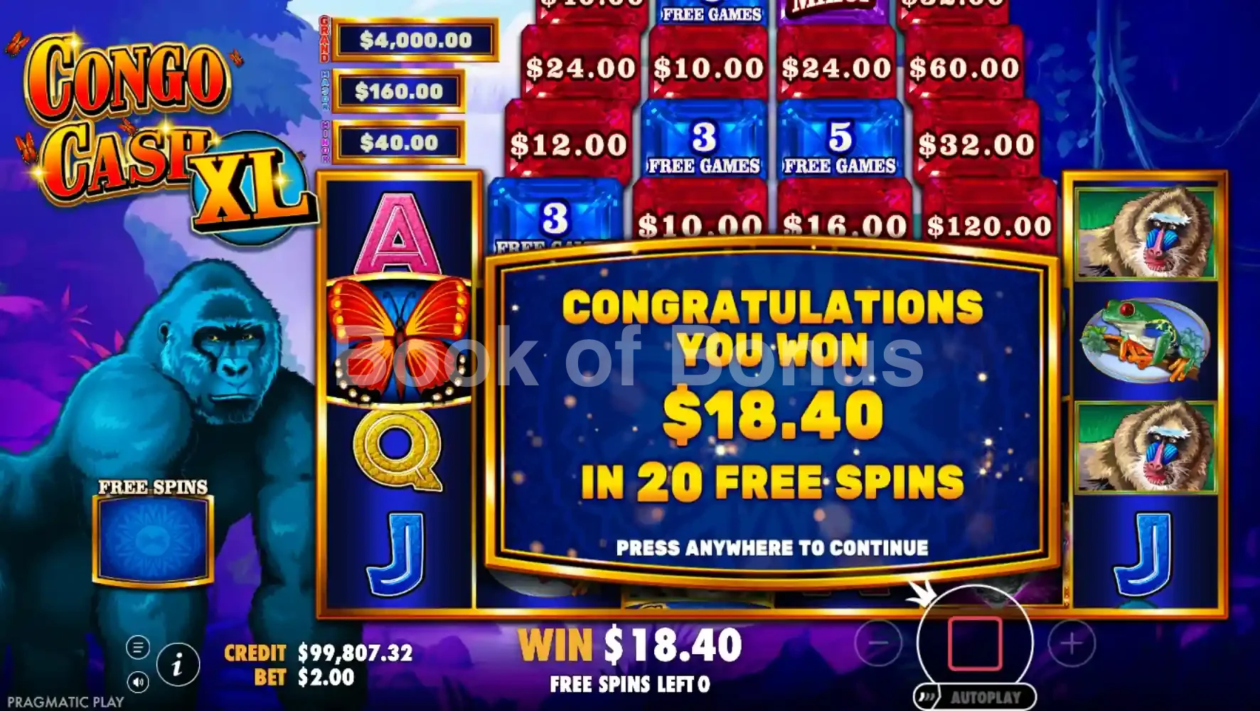 Gros gain sur Congo Cash XL