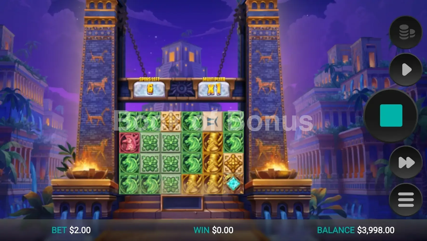 Conquer Babylon par Relax Gaming - tours gratuits