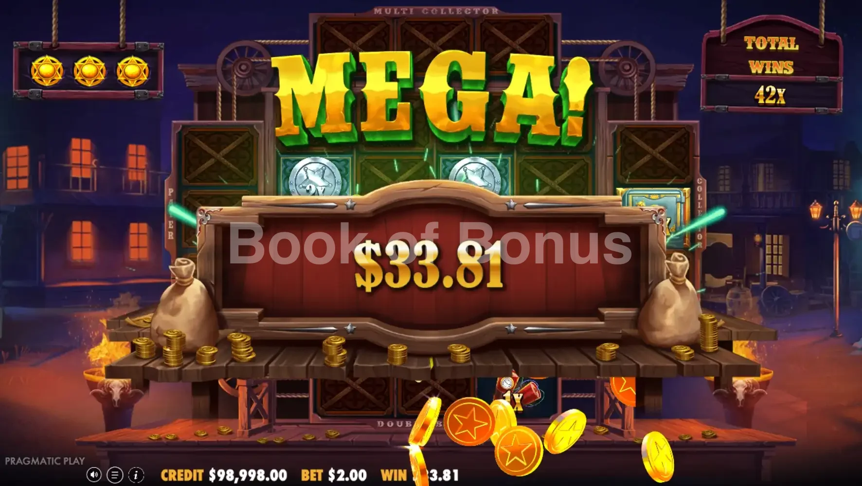 Cowboy Coins par Pragmatic Play - gros gain