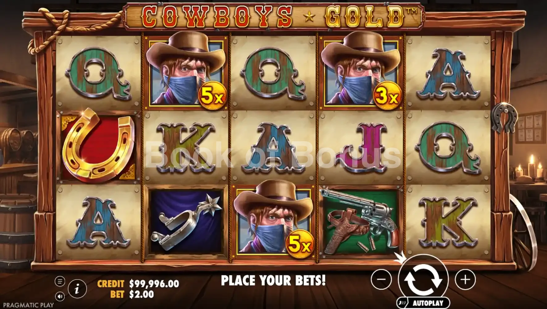 Cowboys Gold par Pragmatic Play - base game 2