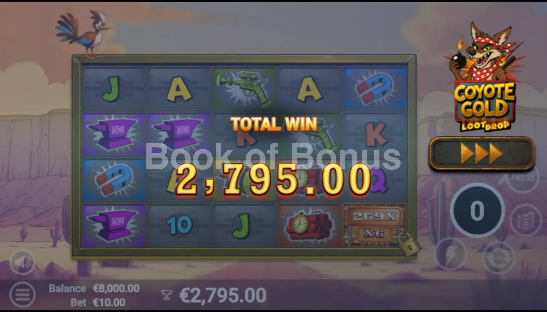 Coyote Gold par Avatar UX - total win
