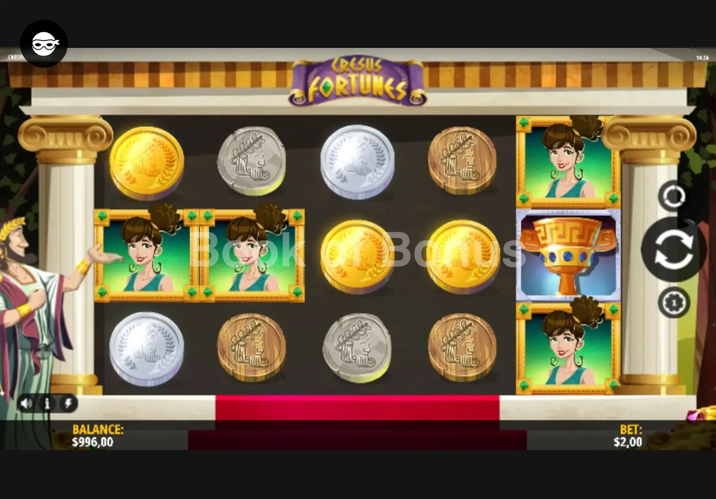 Cresus Fortunes par iSoftBet - base game 2