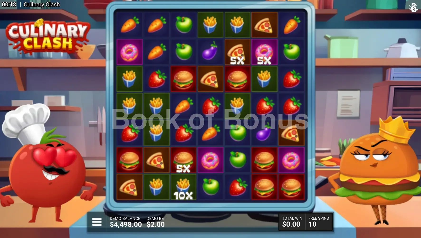 Culinary Clash par Hacksaw Gaming - tours gratuits